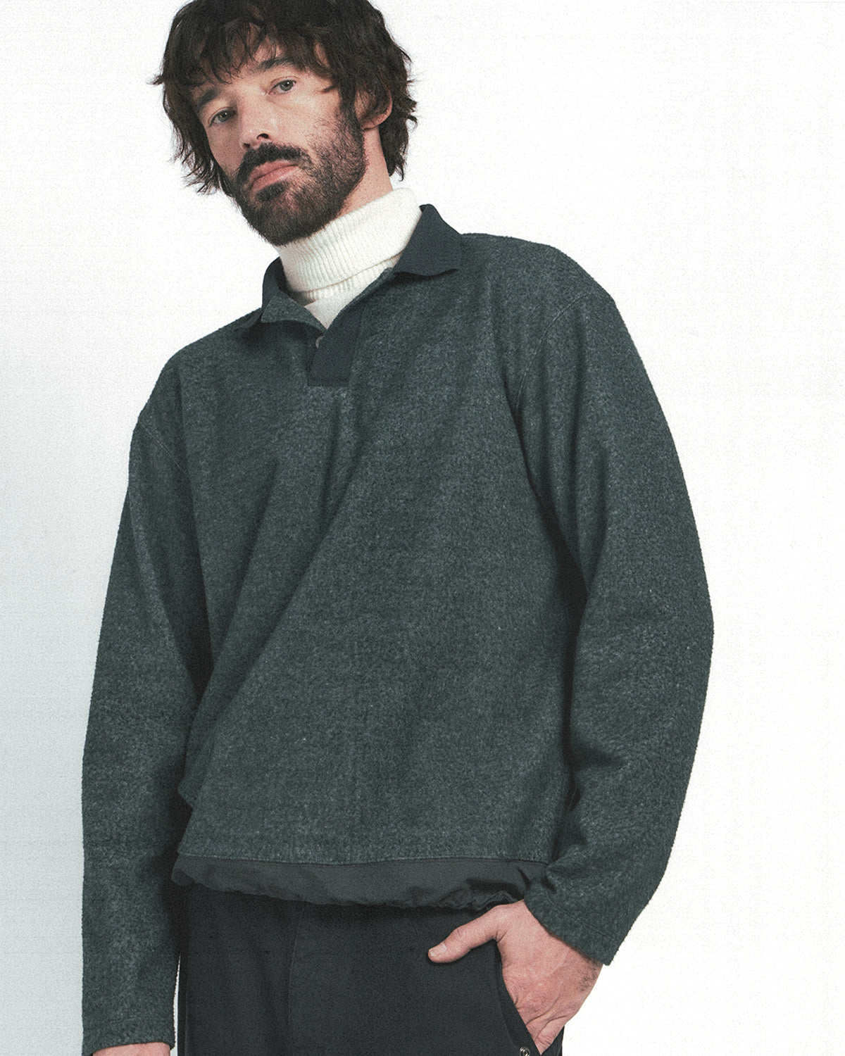 Eastlogue - Functional Relaxed Polo Shirt (Green) product image 3 | TRAB K-Fashion Australia