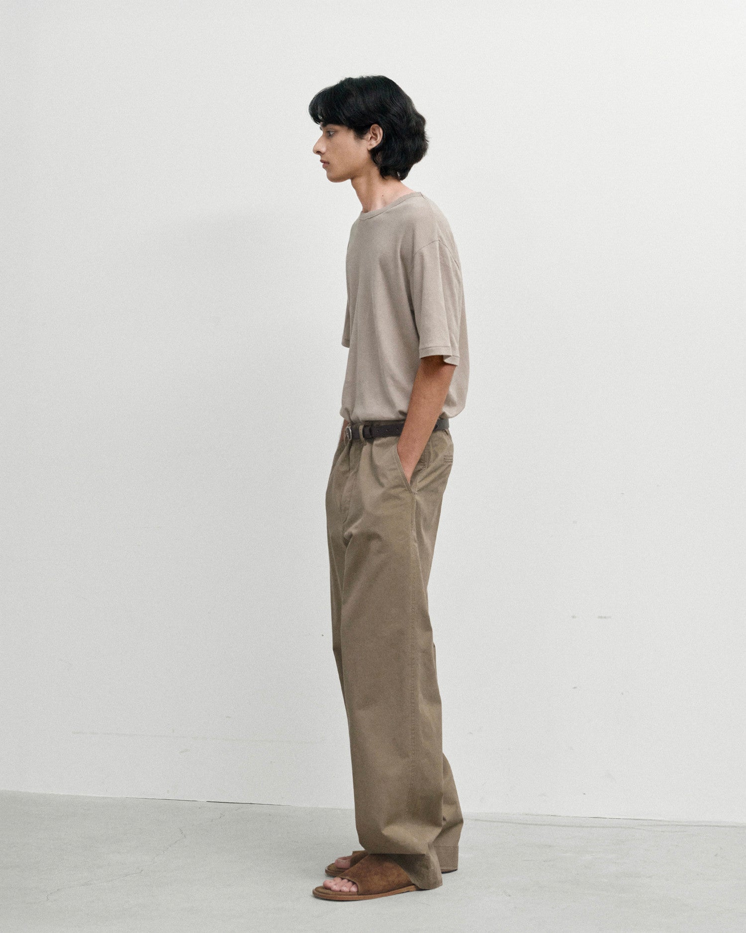 Brownyard - Vintage Cotton Pants (Khaki) product image 2 | TRAB K-Fashion Australia
