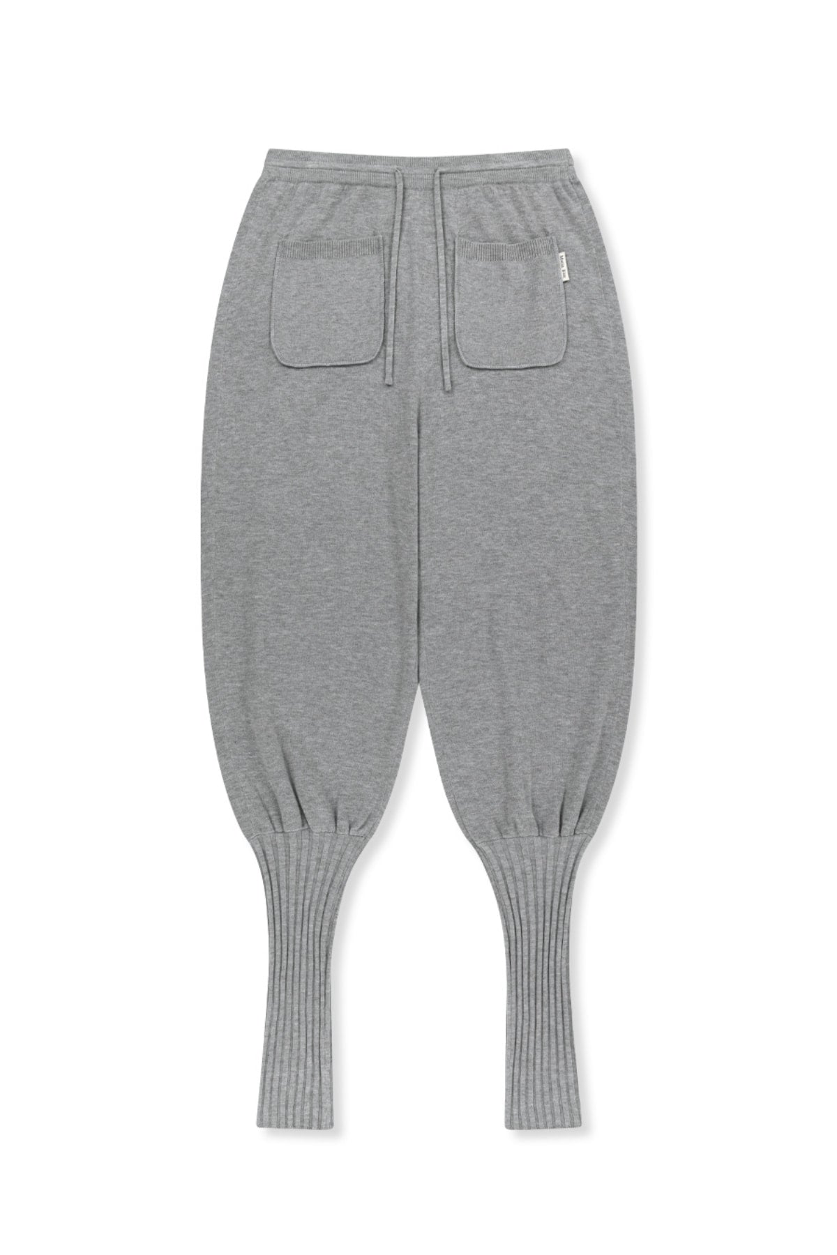 Matin Kim - Leg Warmer Knit Jogger Pants (Grey) product image 1 | TRAB K-Fashion Australia