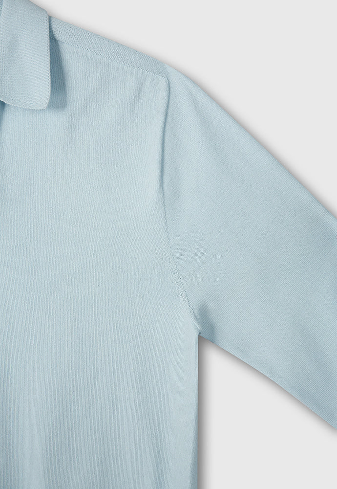 Tonywack - High Count Whole Garment Saddle Neck Knit (Baby Blue) product image 10 | TRAB K-Fashion Australia