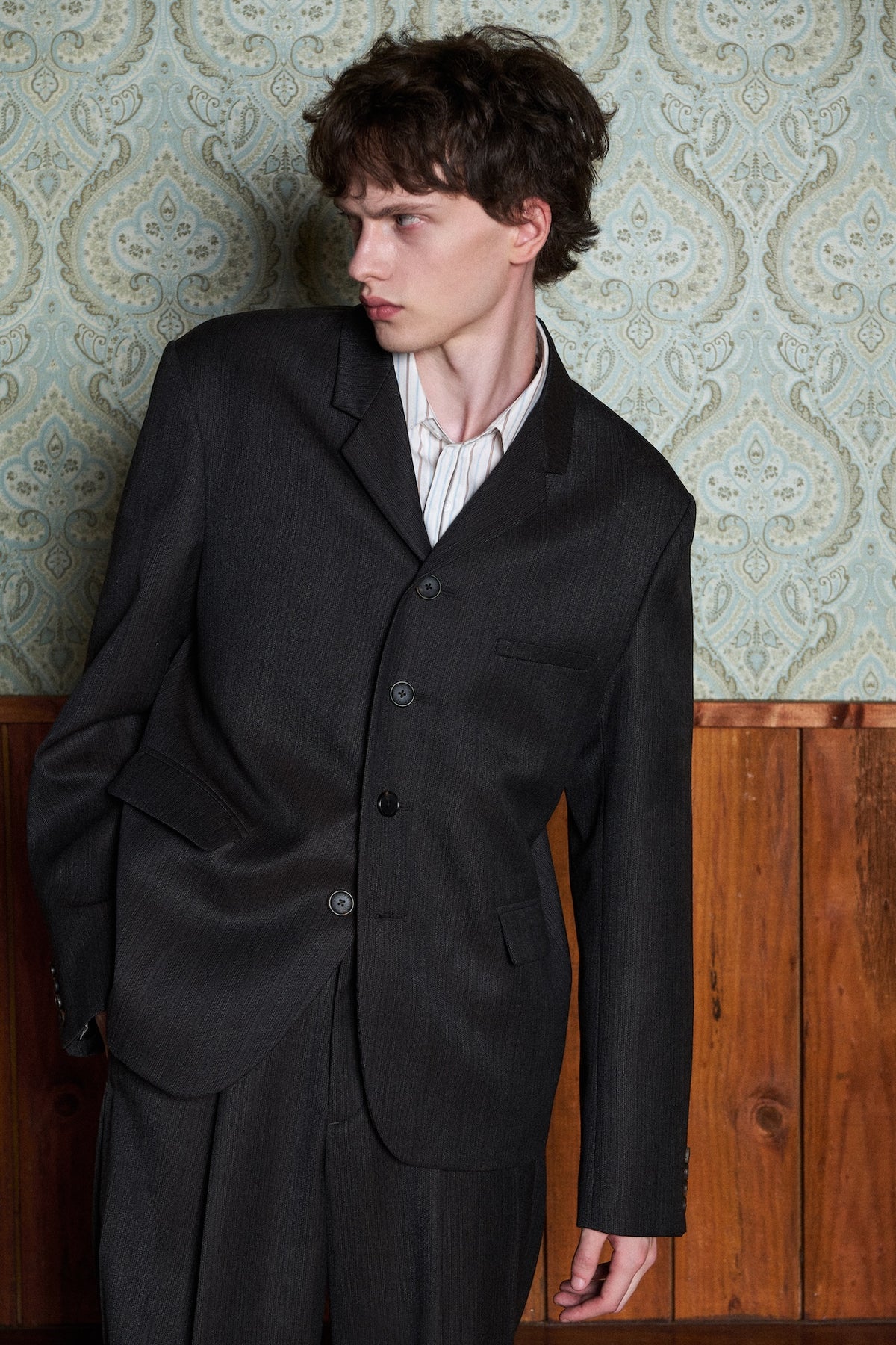 STU - Rounded Single Breasted Jacket (Charcoal) product image 15 | TRAB K-Fashion Australia