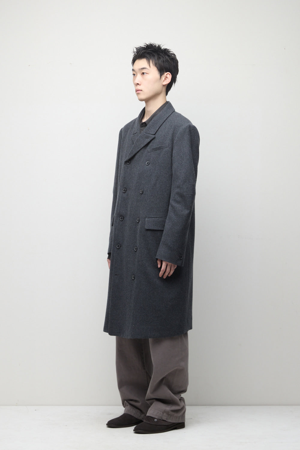Hatchingroom - Darted Double Breasted Coat (Charcoal) product image 11 | TRAB K-Fashion Australia