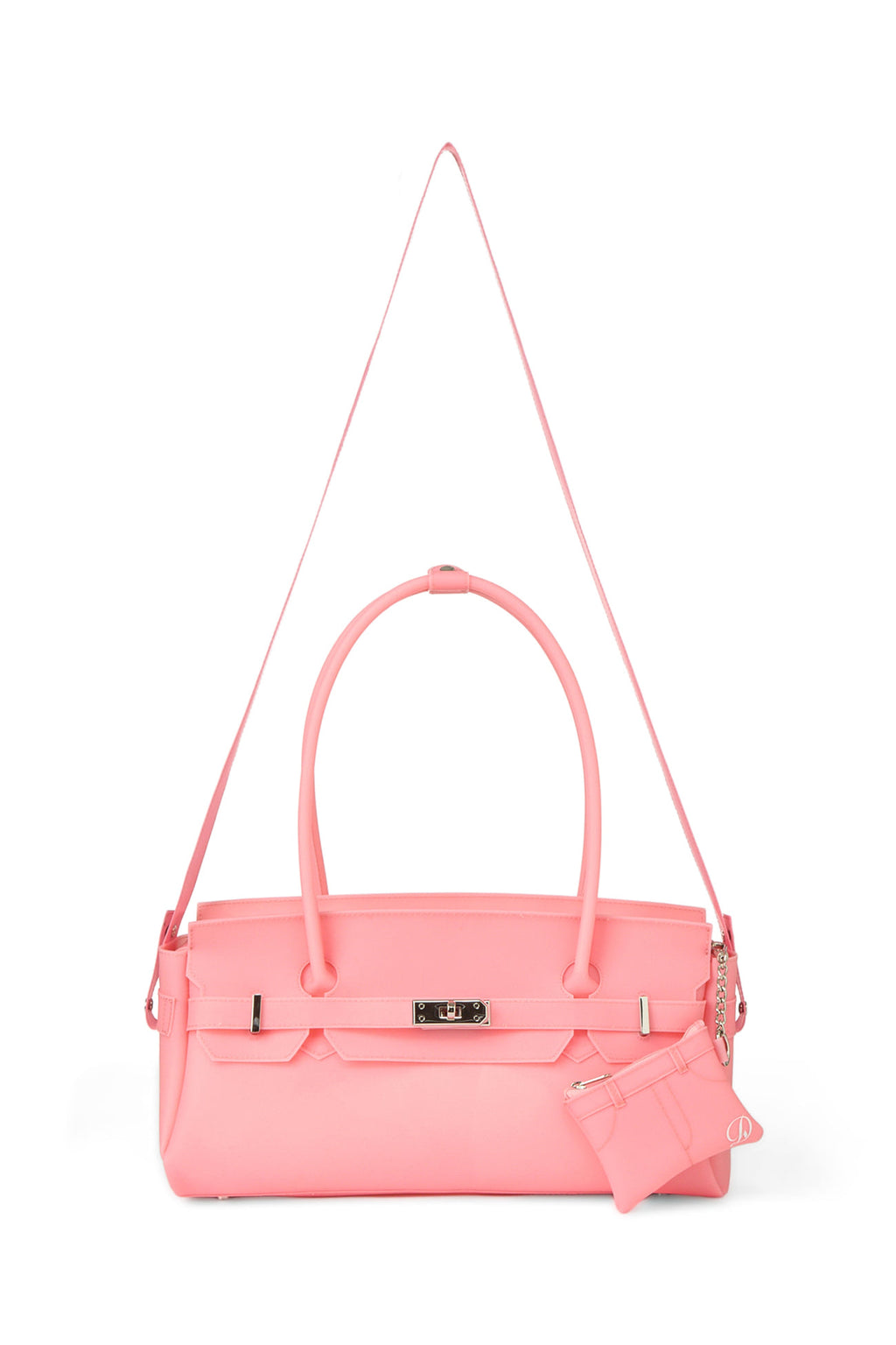 Deinet - [free Card Wallet] Jelly Two-Way Bag (Deep Pink) product image 5 | TRAB K-Fashion Australia