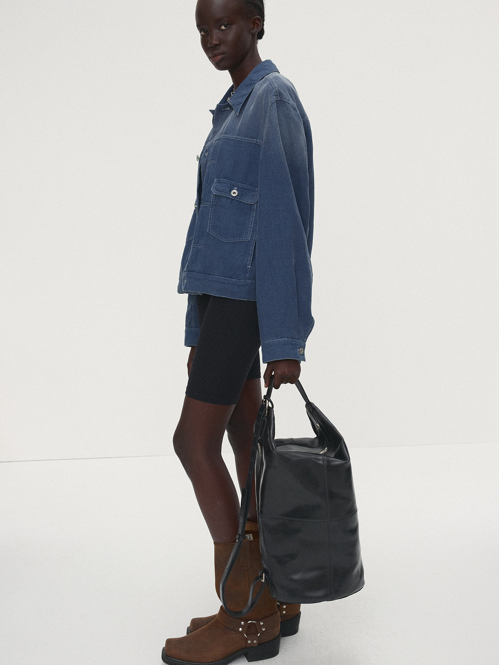 Tonywack - Cotton Linen Garment-Dyed Trucker Jacket (Faded Blue) product image 2 | TRAB K-Fashion Australia