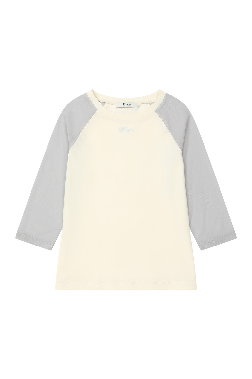 Deinet - Mesh Contrast Raglan Half Sleeve (Light Yellow) product image 10 | TRAB K-Fashion Australia