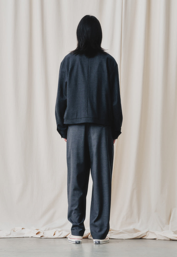 Art if acts - Contrast Wool Blouson (Charcoal) product image 6 | TRAB K-Fashion Australia