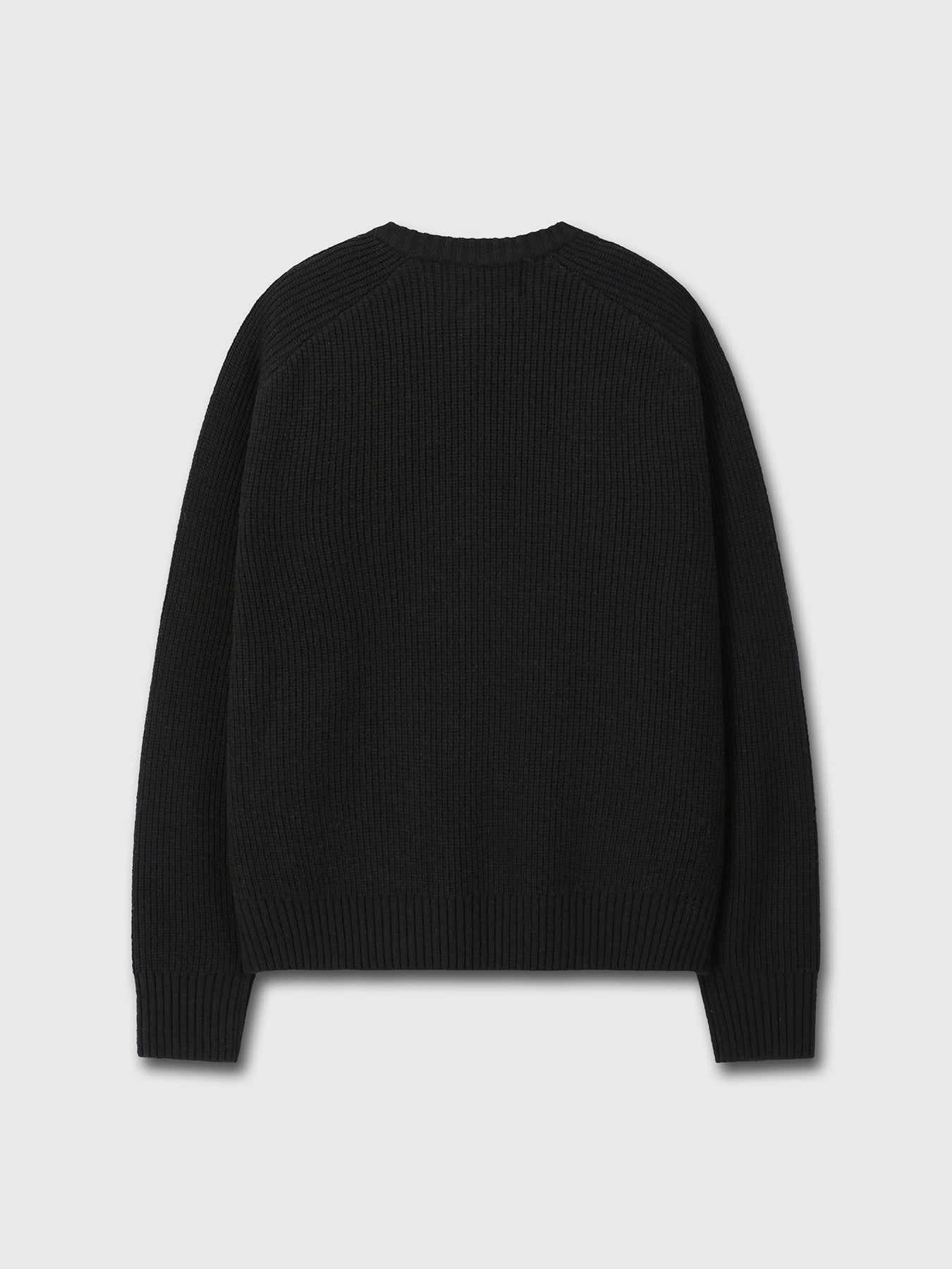 Tonywack - Merino Wool Knitted Zip-Up Jumper (Black) product image 12 | TRAB K-Fashion Australia