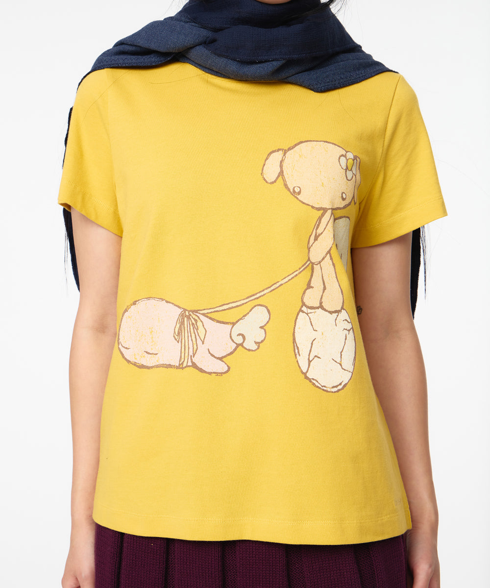 Coyseio - Teji Vintage Graphic T-Shirt (Yellow) product image 5 | TRAB K-Fashion Australia
