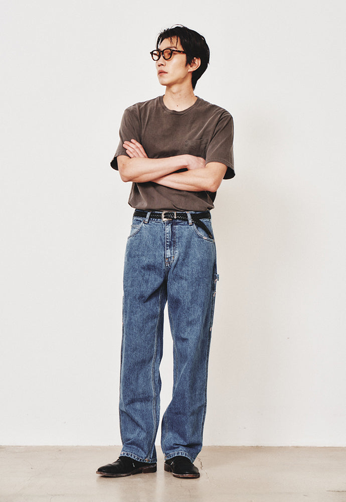 Art if acts - Washed Denim Carpenter Pants (Indigo Blue) product image 5 | TRAB K-Fashion Australia