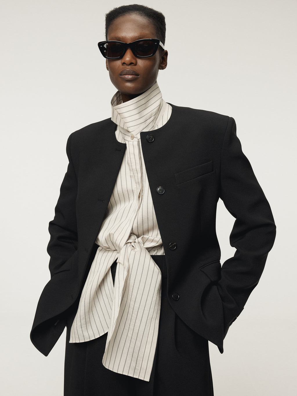 Recto - Collarless Single Jacket (Black) product image 5 | TRAB K-Fashion Australia