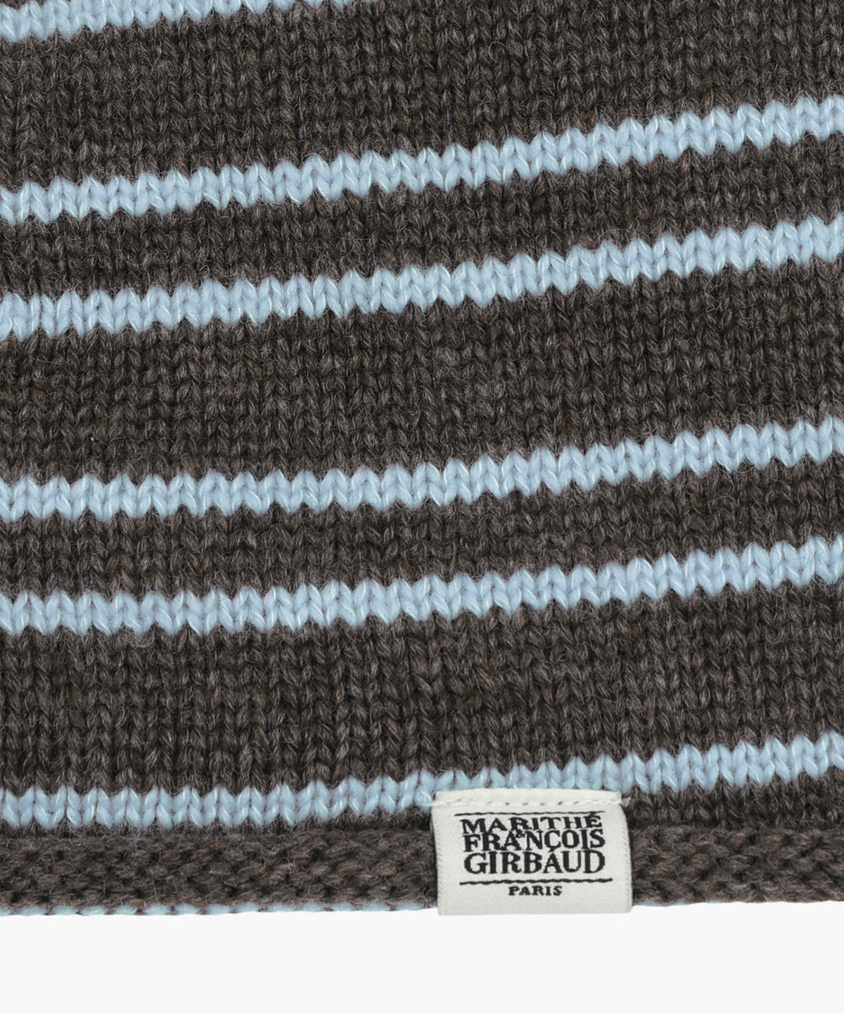 Marithe & Francois Girbaud - Micro Classic Logo Stripe Beanie (Brown) product image 5 | TRAB K-Fashion Australia