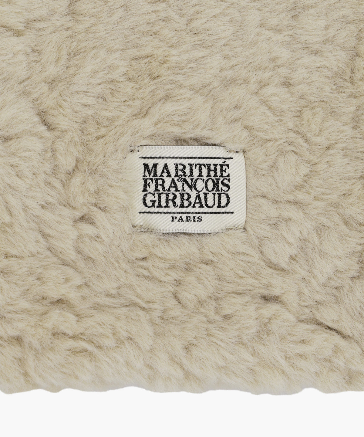 Marithe & Francois Girbaud - Classic Logo Fur Muffler (Beige) product image 3 | TRAB K-Fashion Australia