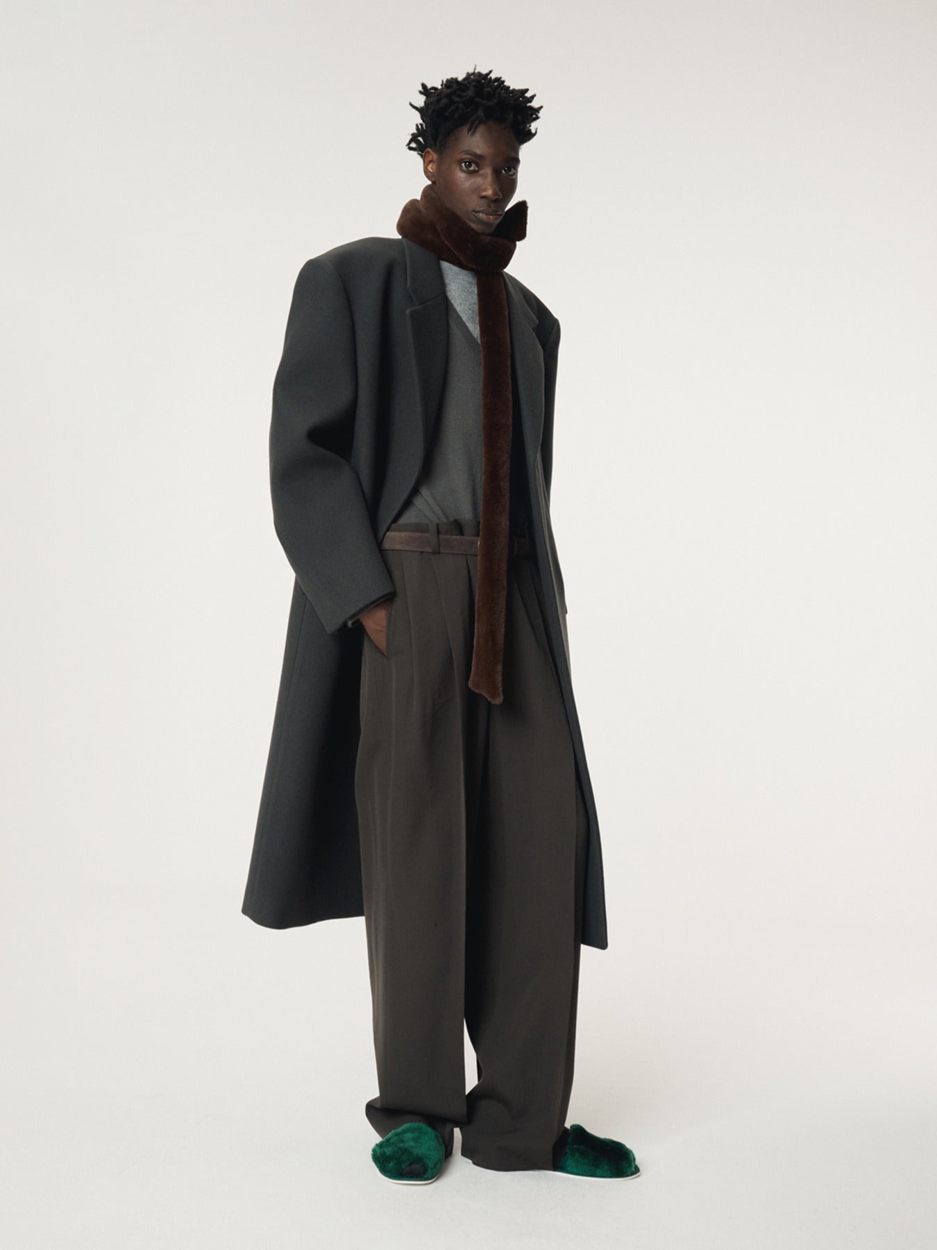 Recto - Wool Single Coat (Bluish Charcoal) product image 1 | TRAB K-Fashion Australia