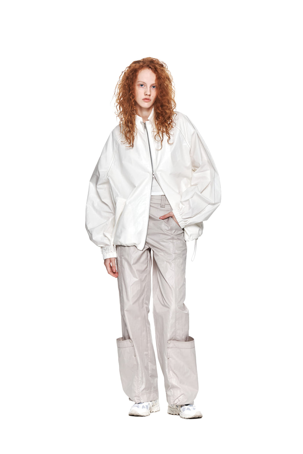 Matin Kim - Matin Kim Logo Coating Jumper (Ivory) product image 8 | TRAB K-Fashion Australia