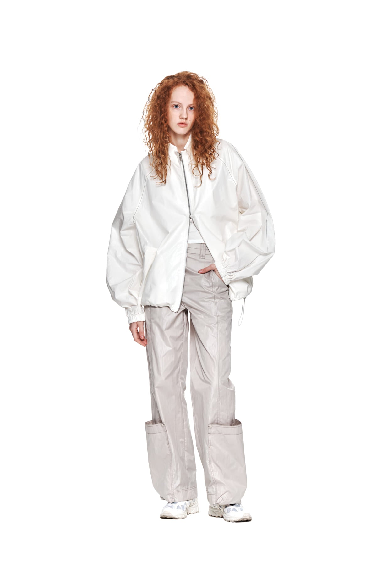Matin Kim - Matin Kim Logo Coating Jumper (Ivory) product image 8 | TRAB K-Fashion Australia