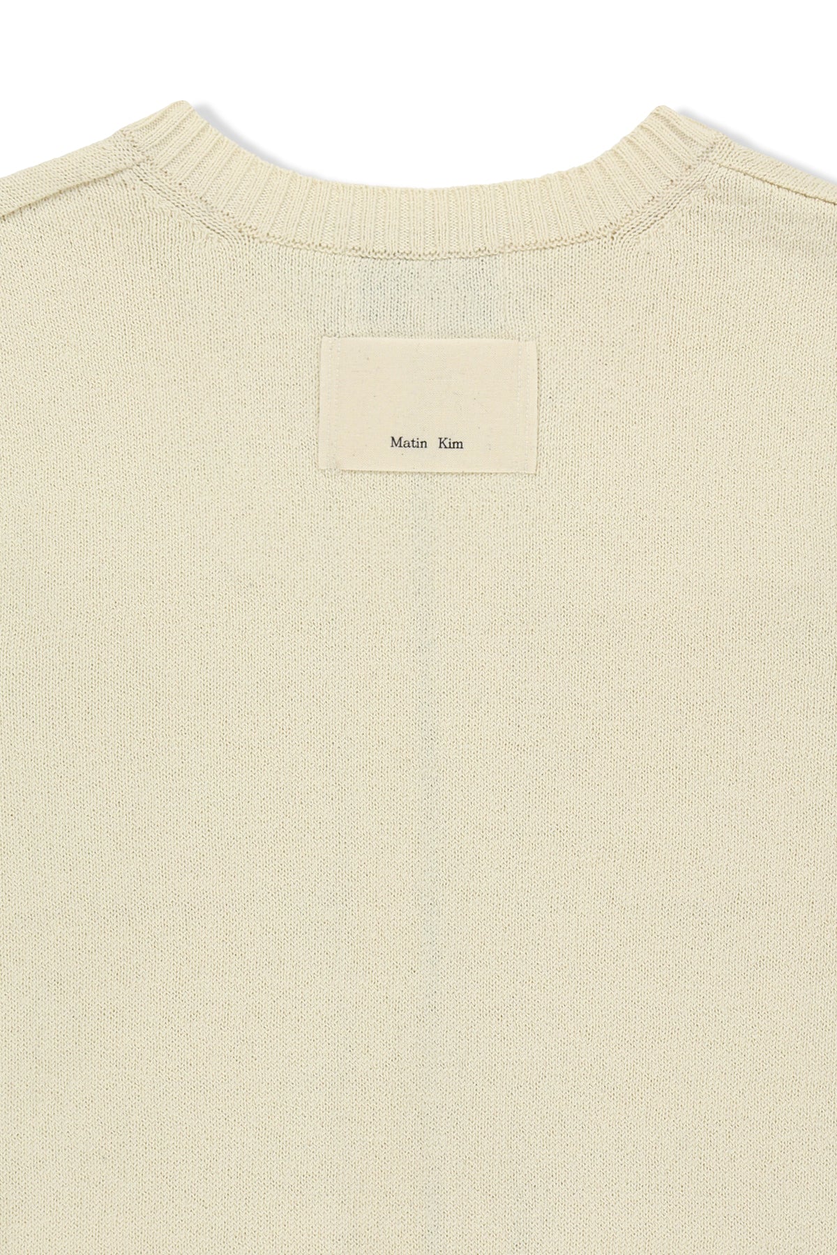 Matin Kim - Pocket Washed Knit Vest (Light Beige) product image 5 | TRAB K-Fashion Australia