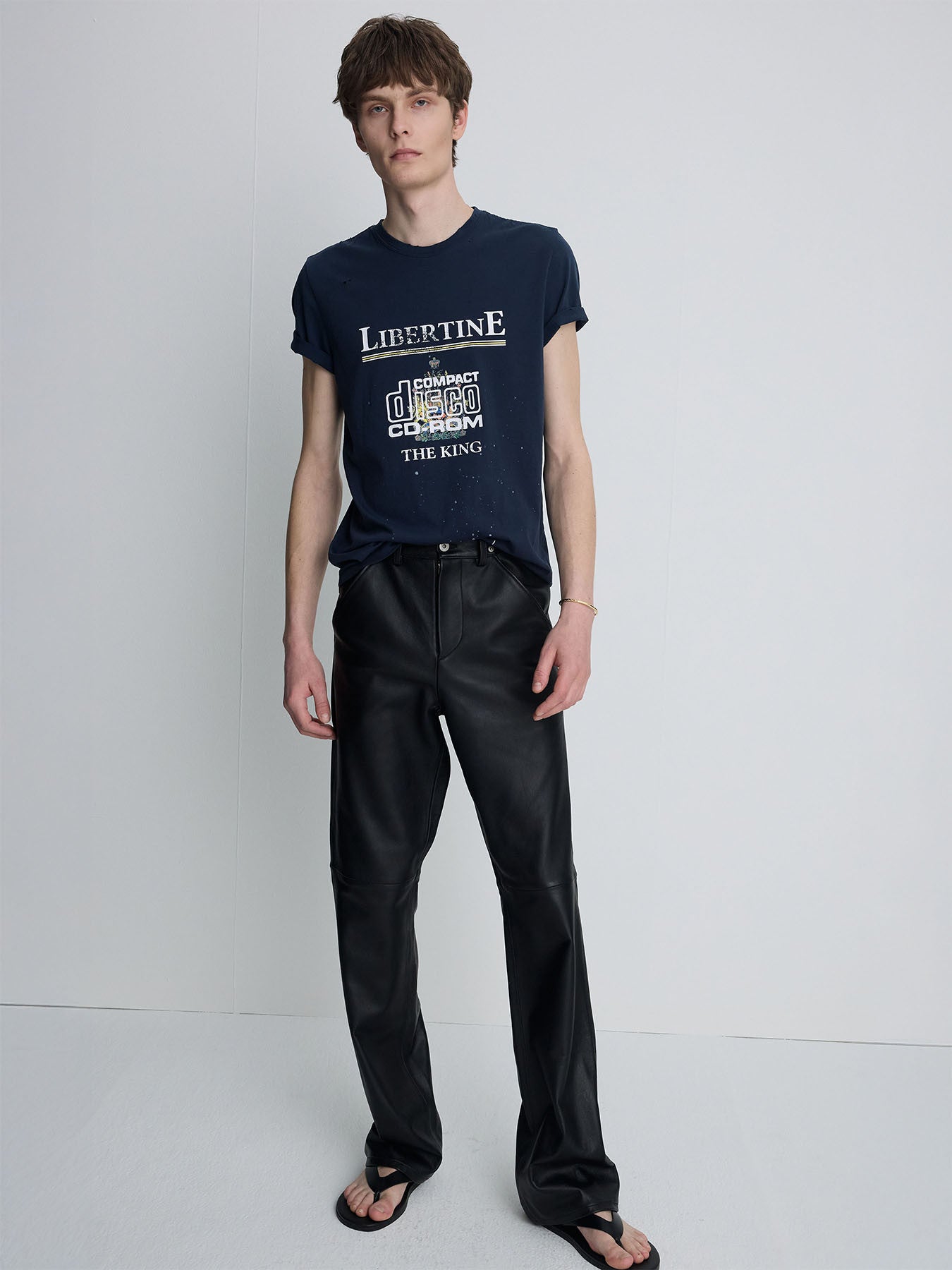 Tonywack - Distressed Libertine T-Shirt (Navy) product image 1 | TRAB K-Fashion Australia