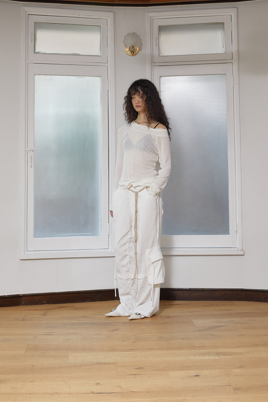 Matin Kim - Wide Neck Raglan Long Sleeve (Ivory) product image 7 | TRAB K-Fashion Australia