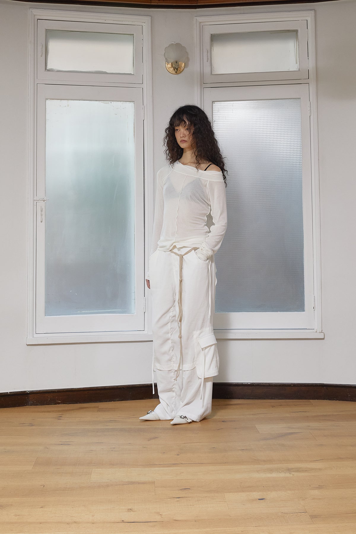 Matin Kim - Wide Neck Raglan Long Sleeve (Ivory) product image 7 | TRAB K-Fashion Australia