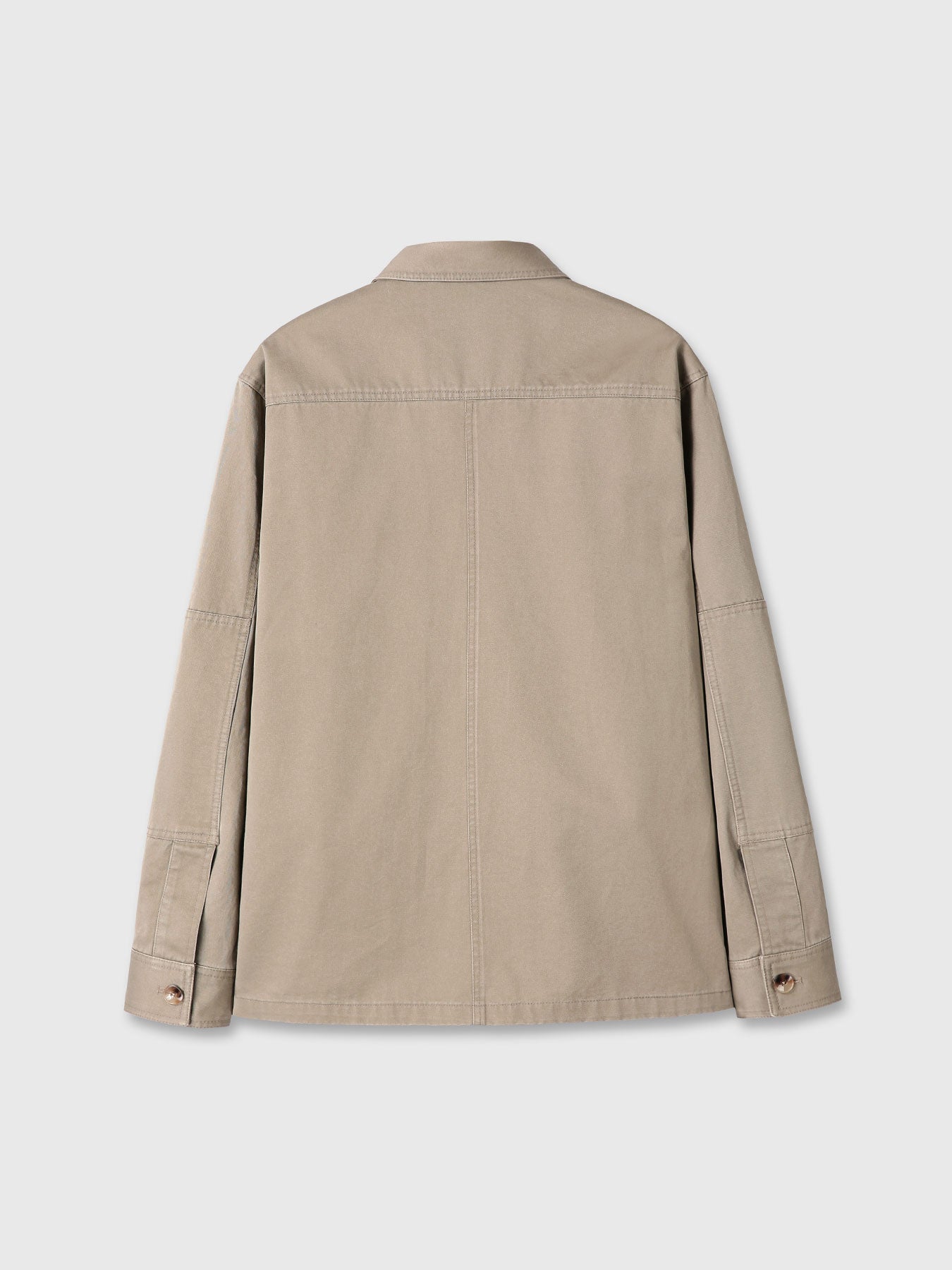 Tonywack - Washed Cotton Twill Overshirt (Beige) product image 11 | TRAB K-Fashion Australia