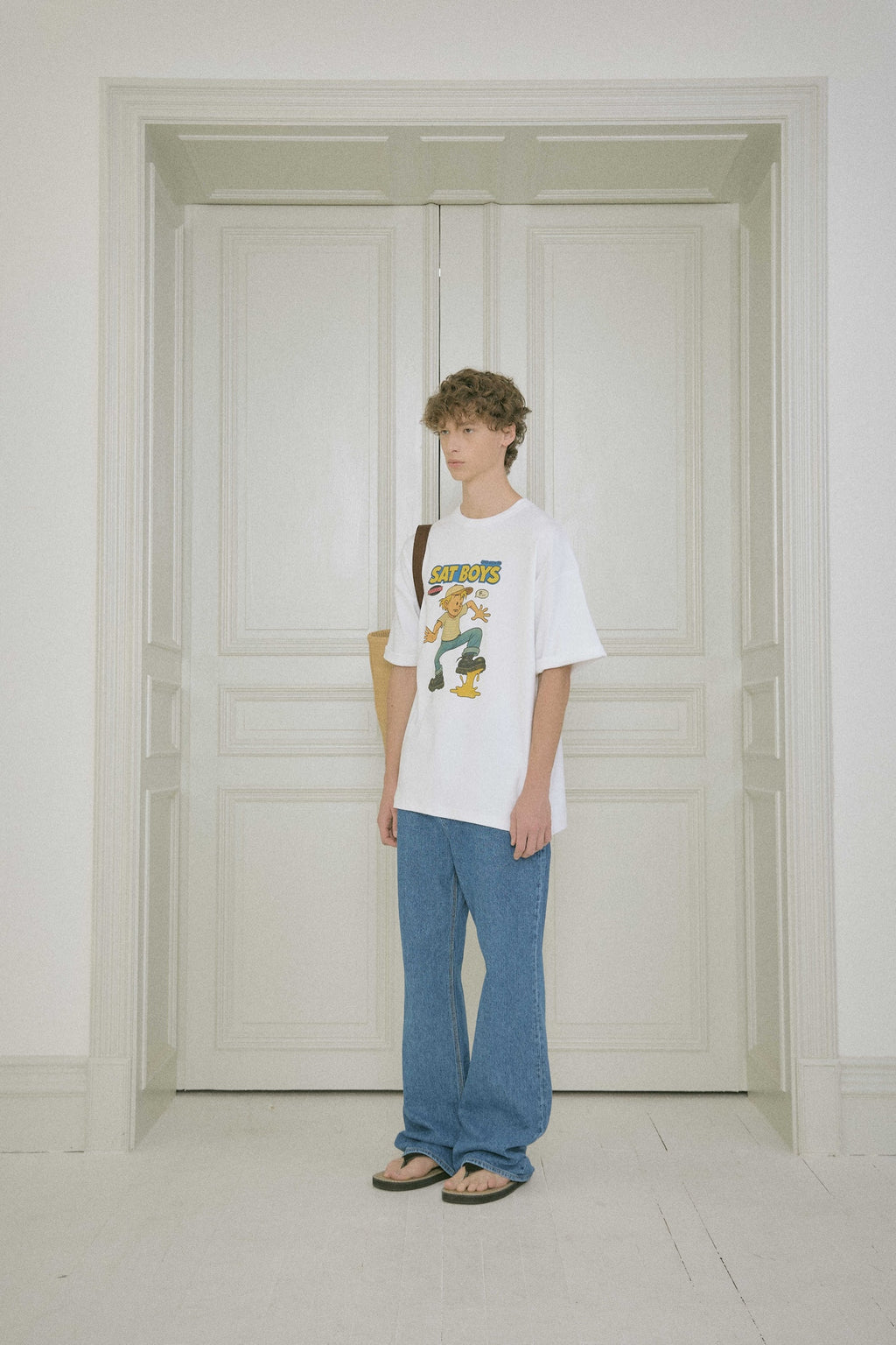 Stu - Stripe Denim Pants Mid (Blue) product image 2 | TRAB K-Fashion Australia