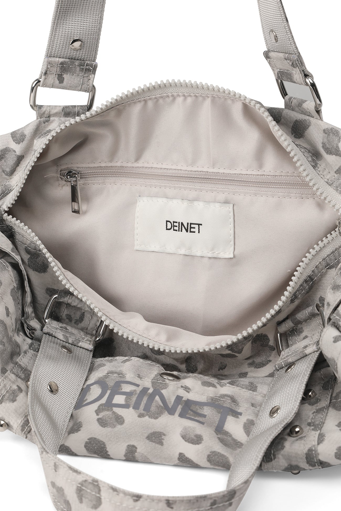 Deinet - Logo Leopard Duffle Mini Bag (Grey) product image 13 | TRAB K-Fashion Australia