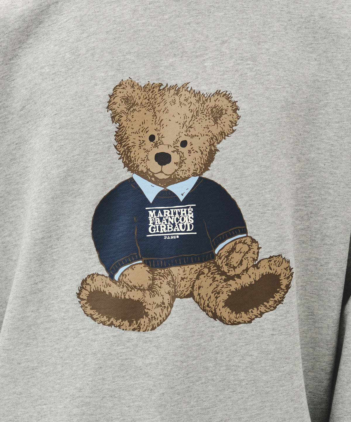 Marithe & Francois Girbaud - Doodle Bear Sweatshirt (Heather Gray) product image 4 | TRAB K-Fashion Australia