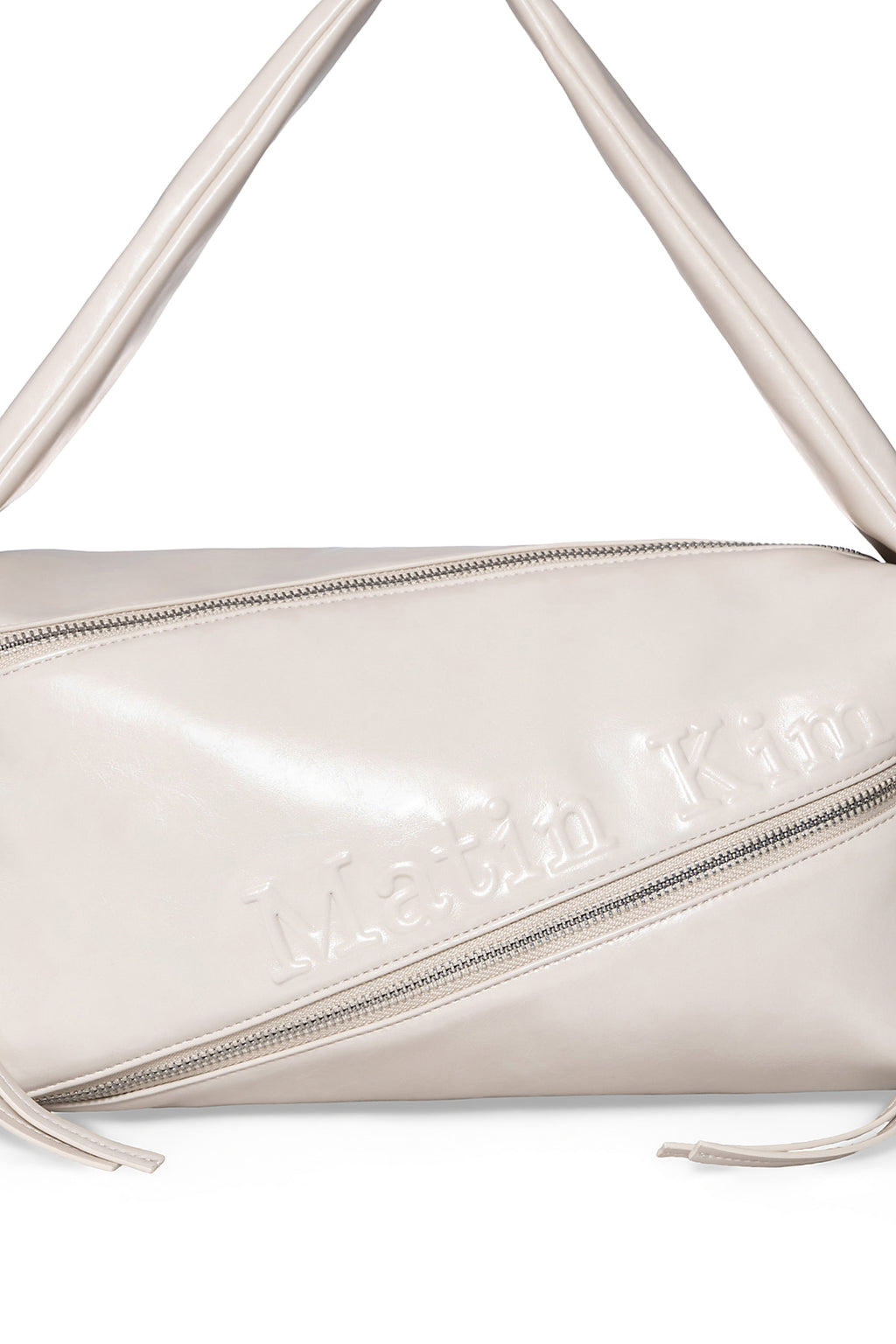 Matin Kim - Padded Diagonal Zipper Bag (Ivory) product image 4 | TRAB K-Fashion Australia