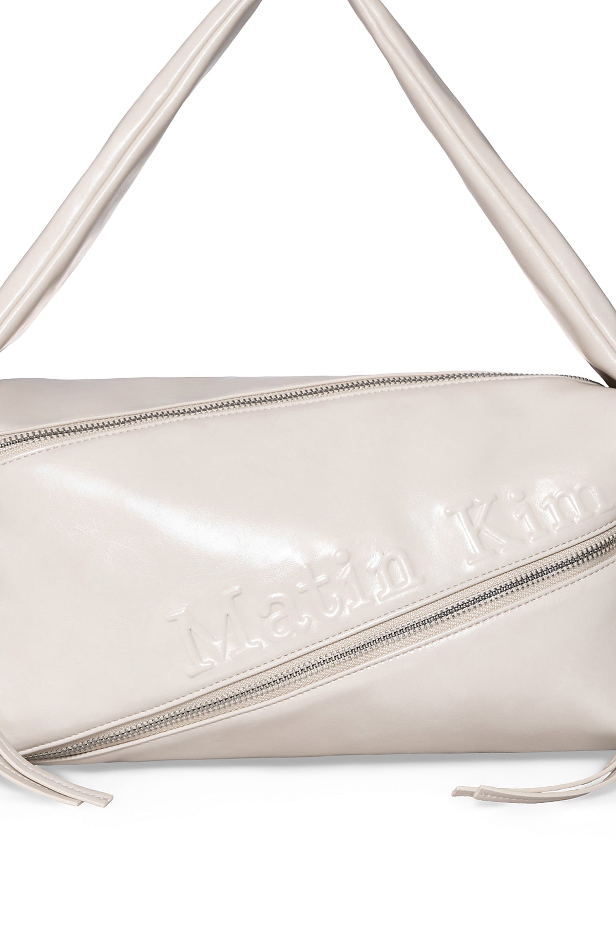 Matin Kim - Padded Diagonal Zipper Bag (Ivory) product image 4 | TRAB K-Fashion Australia