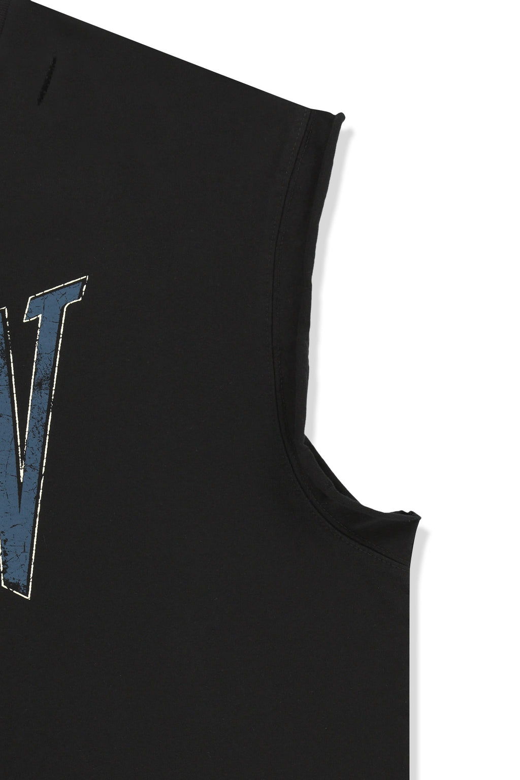 Matin Kim - Raw Edge Cut Out Sleeveless Top (Black) product image 4 | TRAB K-Fashion Australia