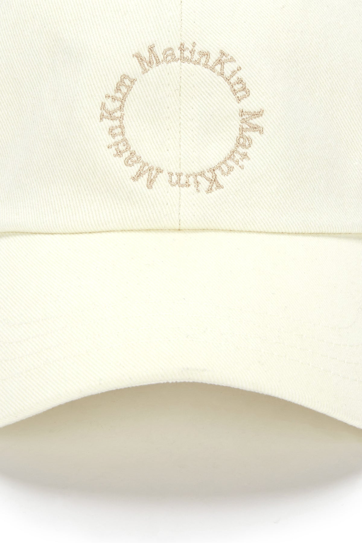 Matin Kim - Macaron Logo Ball Cap (Cream) product image 4 | TRAB K-Fashion Australia