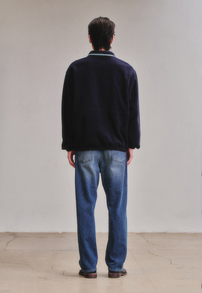 Art if acts - Fleece Half Zip Pullover (Navy) product image 6 | TRAB K-Fashion Australia
