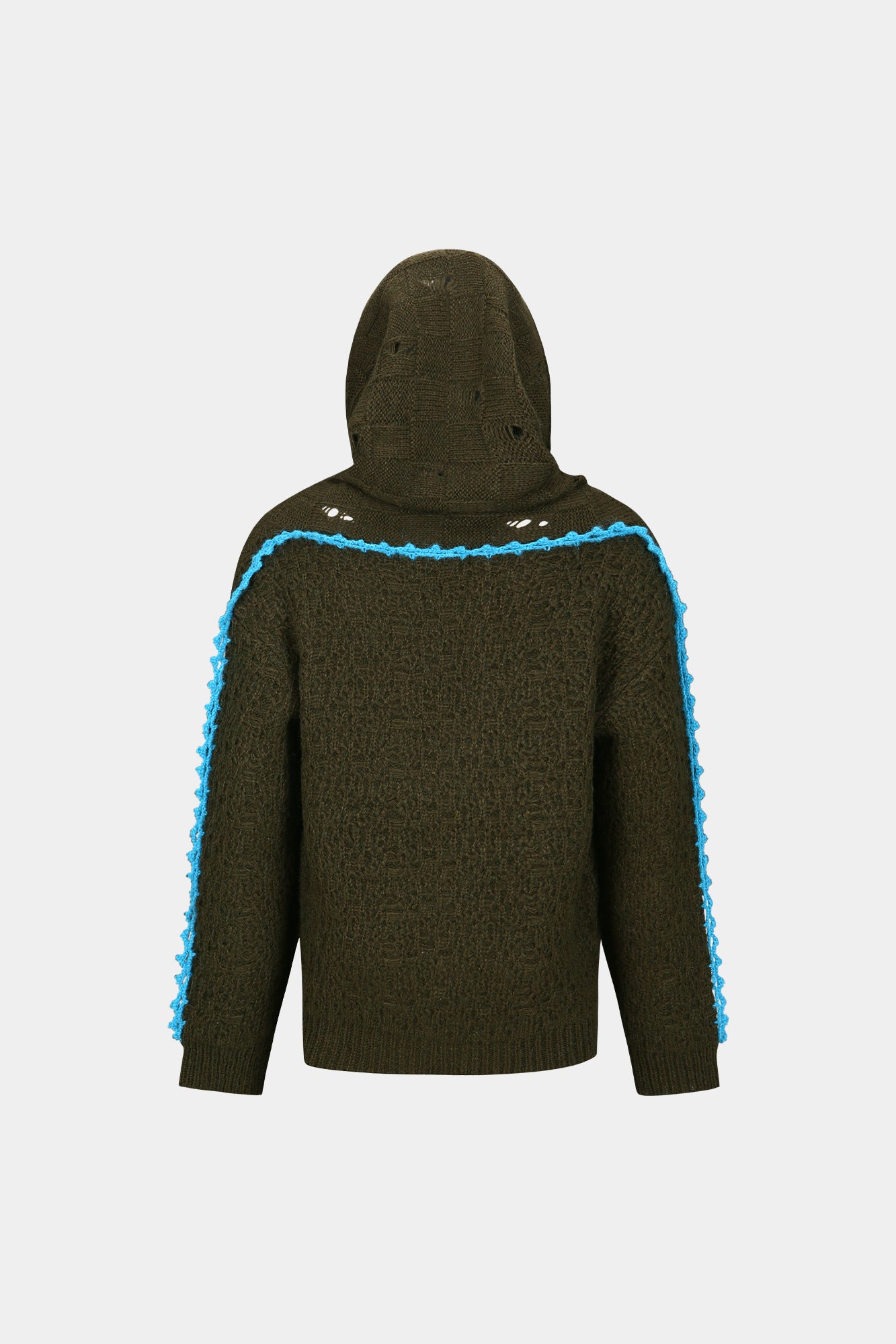 Andersson Bell - Arelin Shawl Layered Sweater (Khaki) product image 9 | TRAB K-Fashion Australia