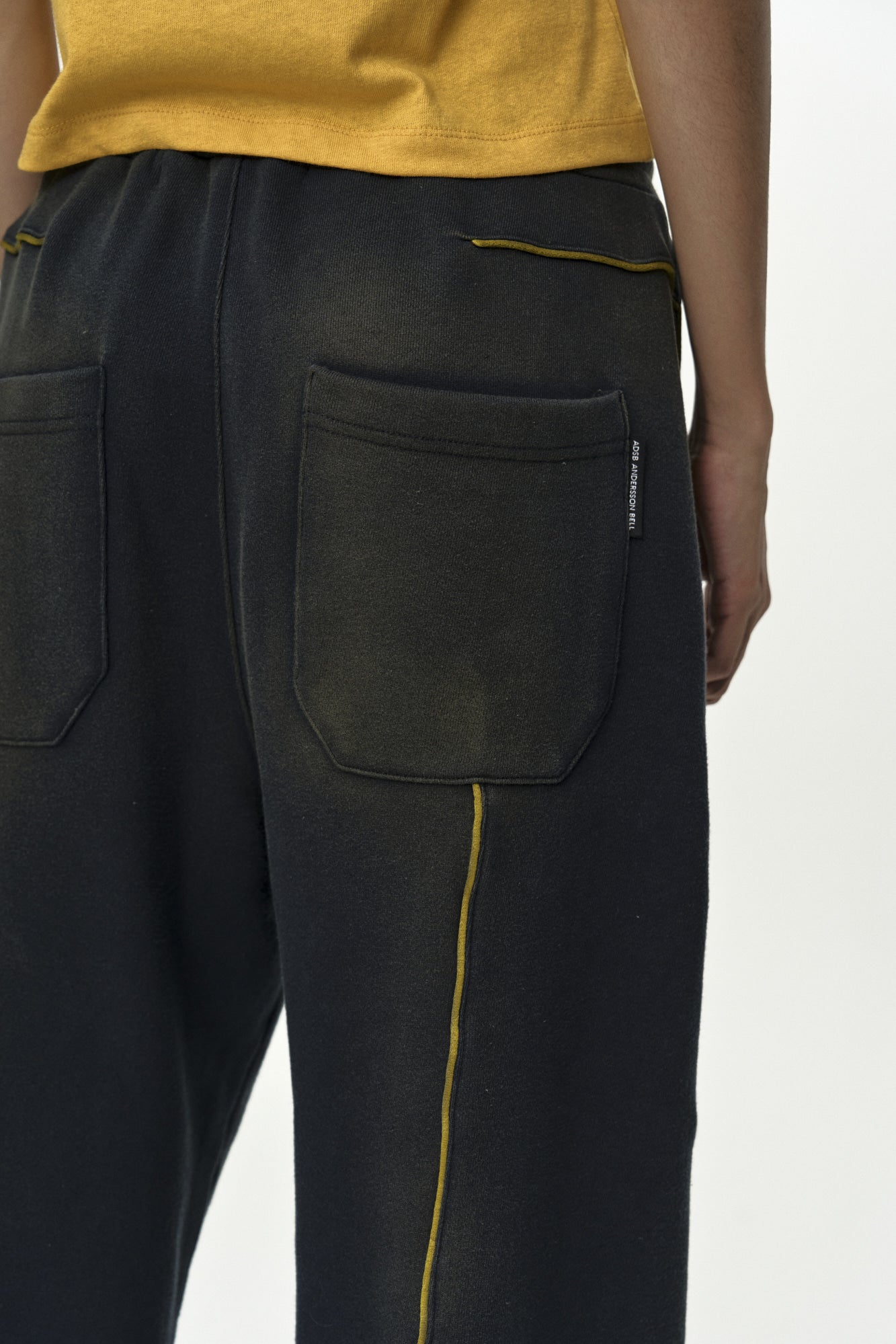 Andersson Bell - Unisex Piping Line Dyed Sweat Pants (Navy) product image 8 | TRAB K-Fashion Australia