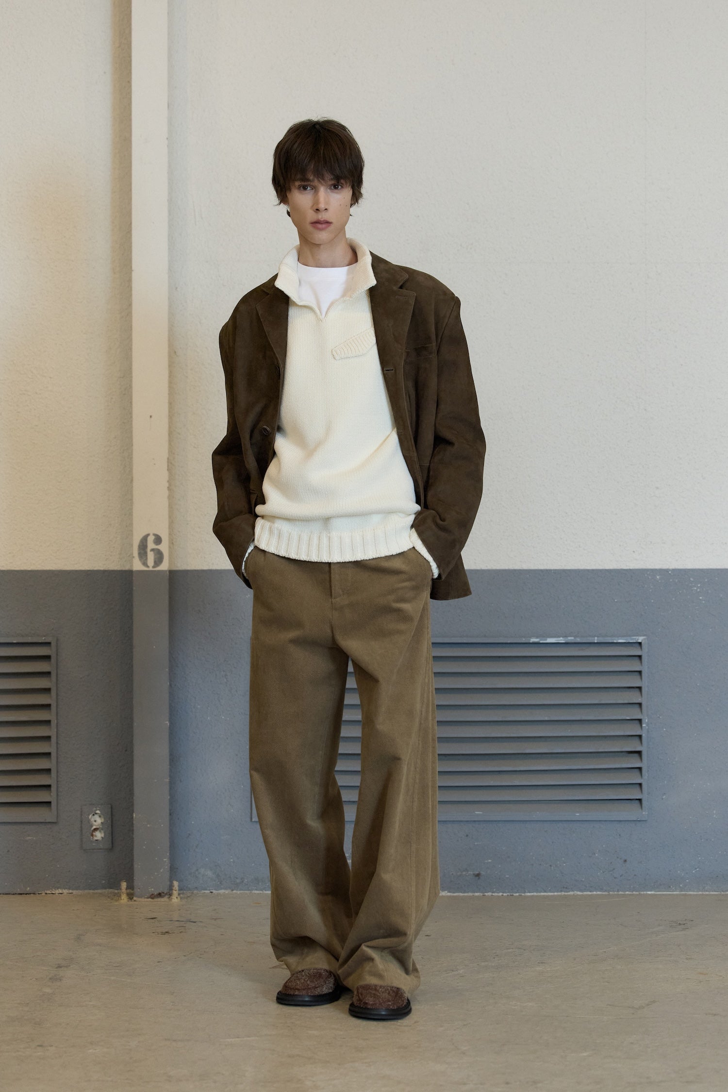 STU - Goat Suede Blazer Brown (OC) product image 6 | TRAB K-Fashion Australia