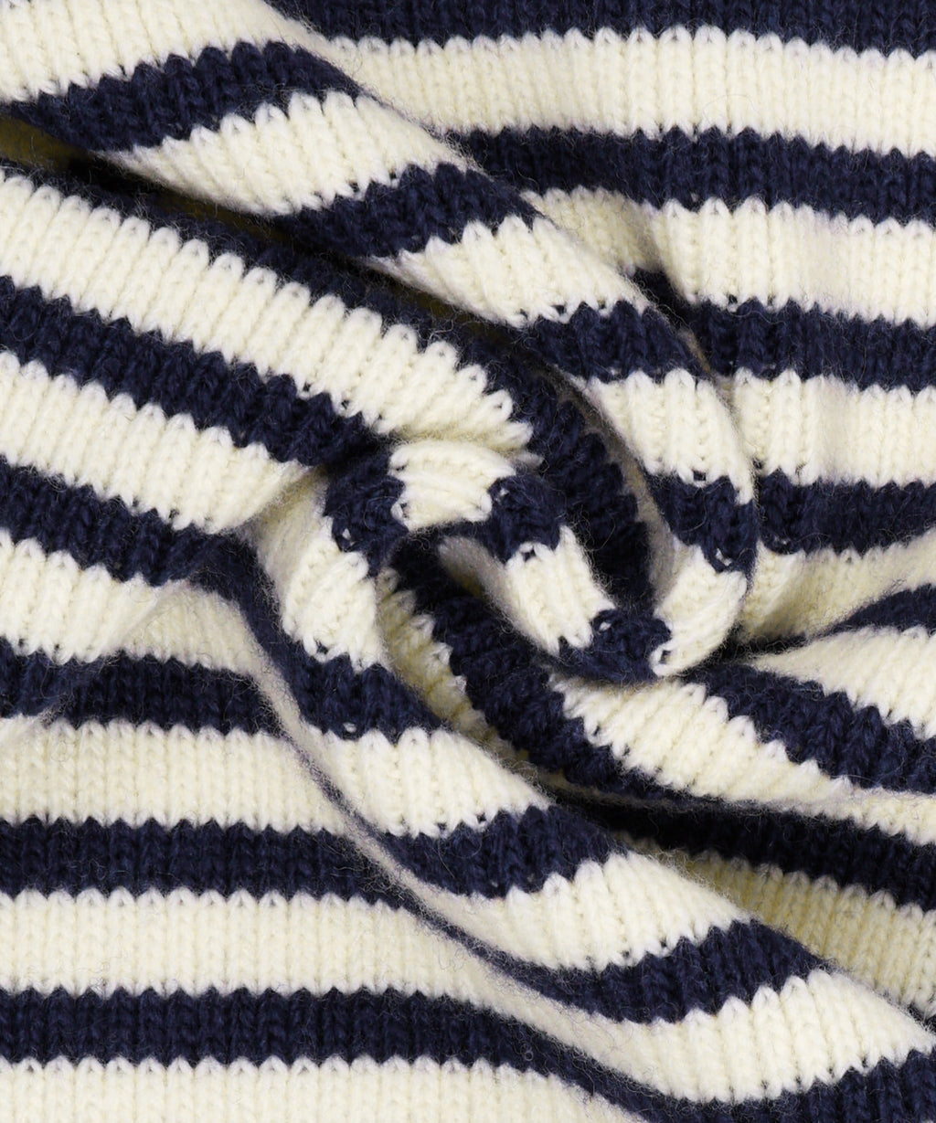 Marithe & Francois Girbaud - Classic Logo Knit Muffler (Navy) product image 4 | TRAB K-Fashion Australia