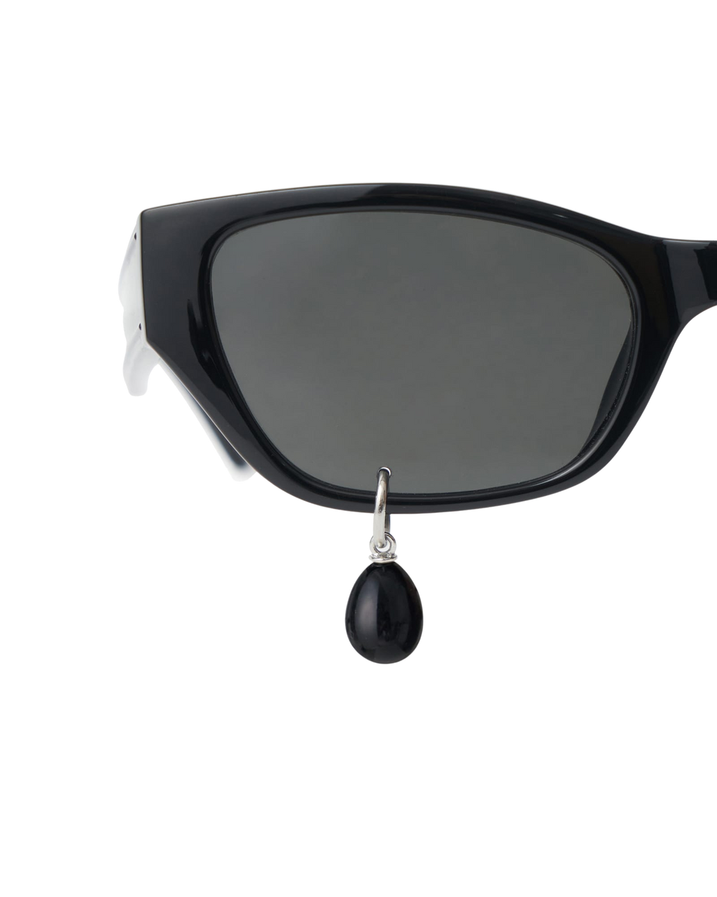 Kimhe Kim - Black Pearl Tear Cat-Eye Sunglasses (Black) product image 5 | TRAB K-Fashion Australia