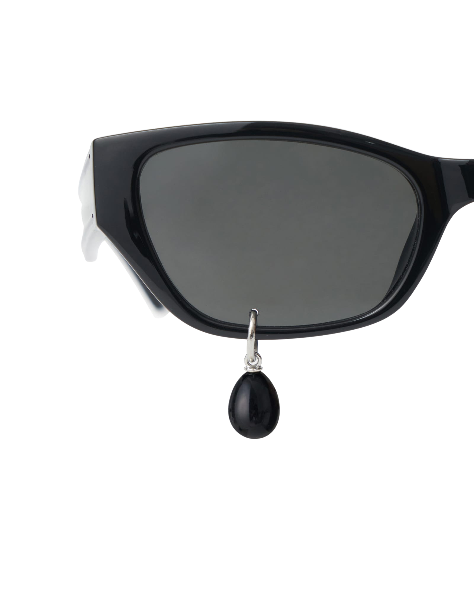 Kimhe Kim - Black Pearl Tear Cat-Eye Sunglasses (Black) product image 5 | TRAB K-Fashion Australia