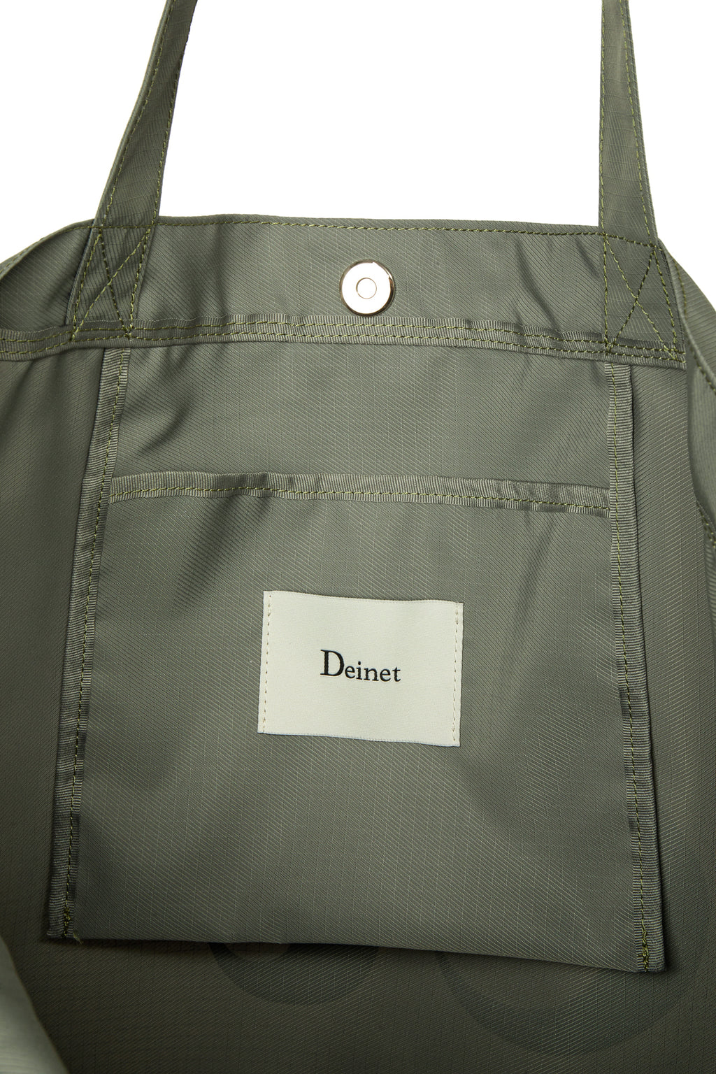 Deinet - Point Logo Shoulder Big Bag (Khaki) product image 6 | TRAB K-Fashion Australia