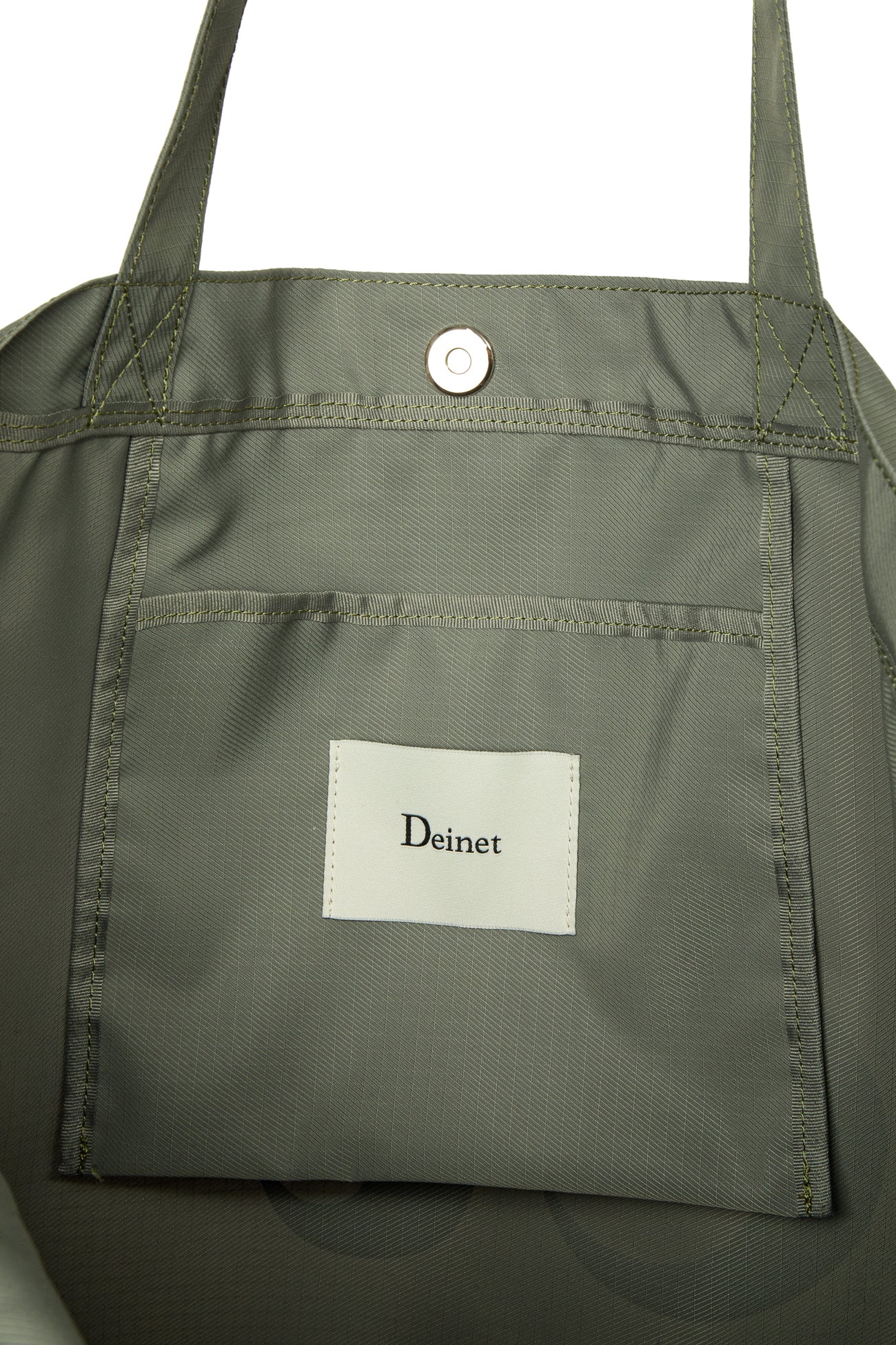 Deinet - Point Logo Shoulder Big Bag (Khaki) product image 6 | TRAB K-Fashion Australia