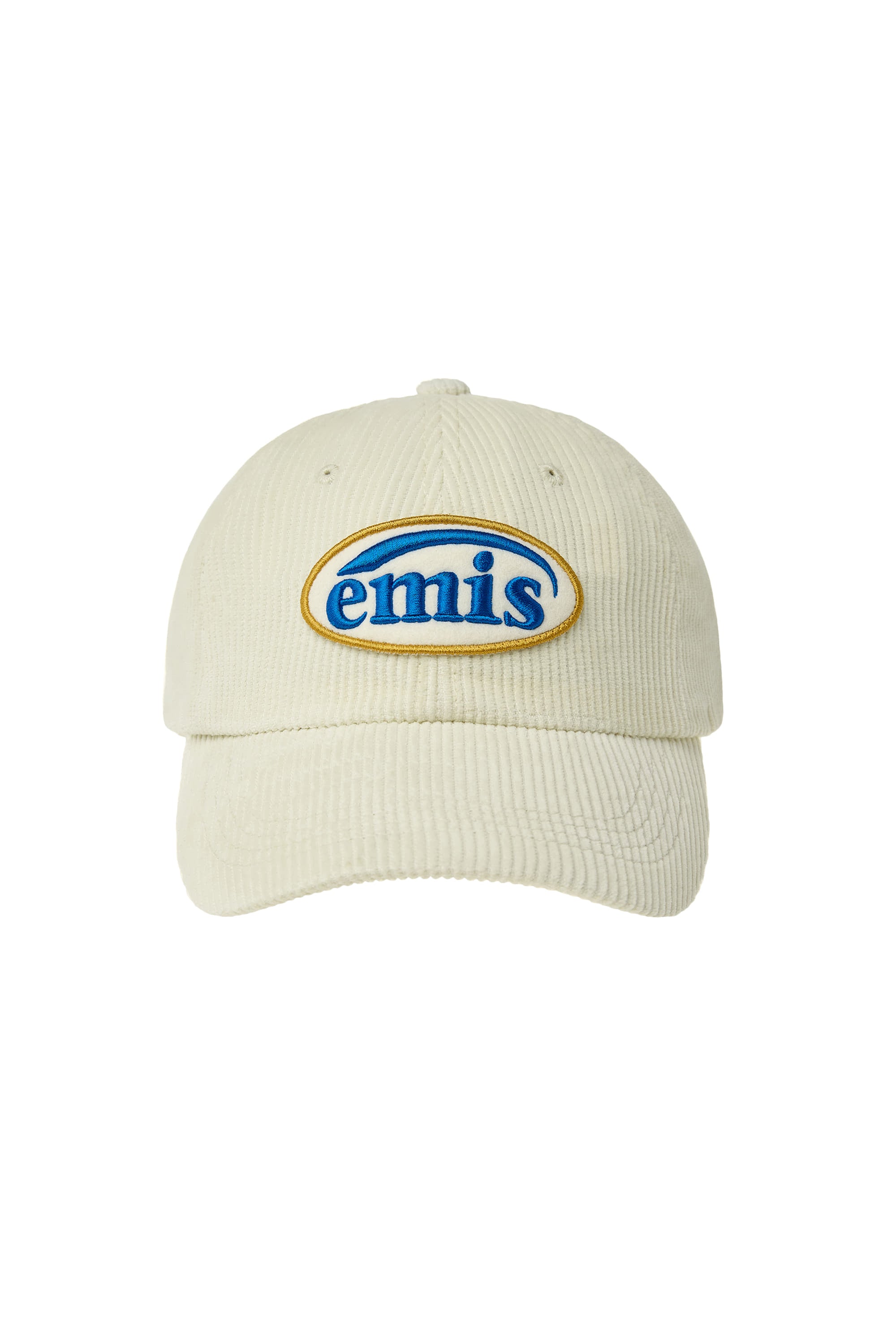 Emis - Corduroy Wappen Ball Cap (Renewal) (Cream) product image 1 | TRAB K-Fashion Australia