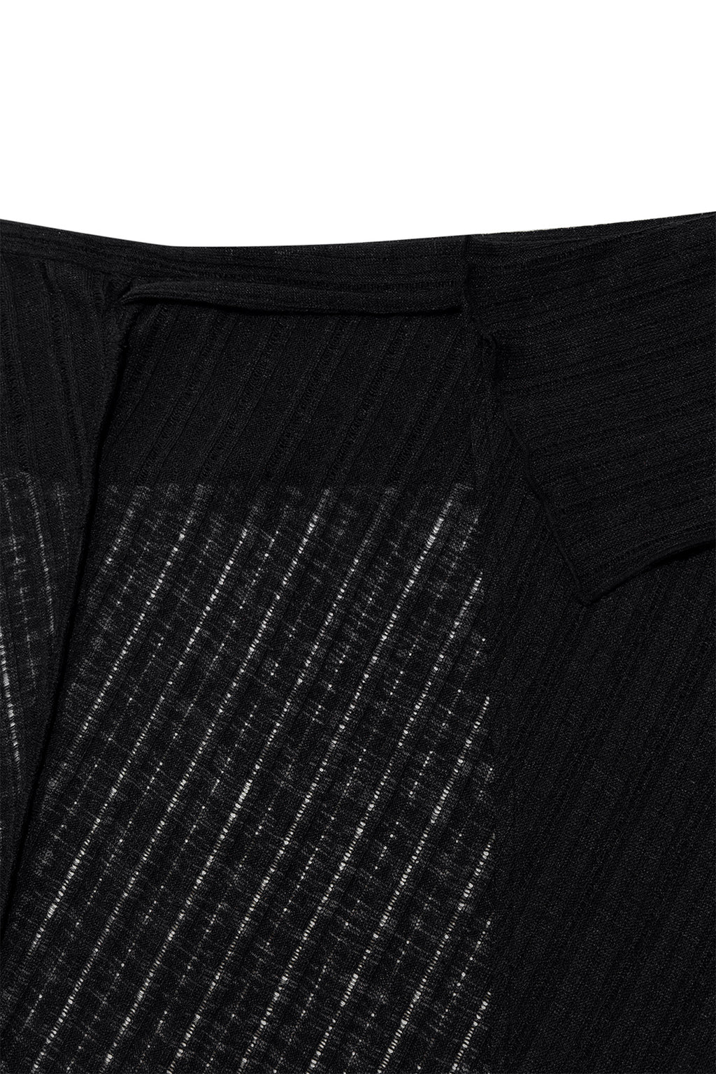 Matin Kim - Foldover Layered Maxi Wrap Skirt (Black) product image 5 | TRAB K-Fashion Australia