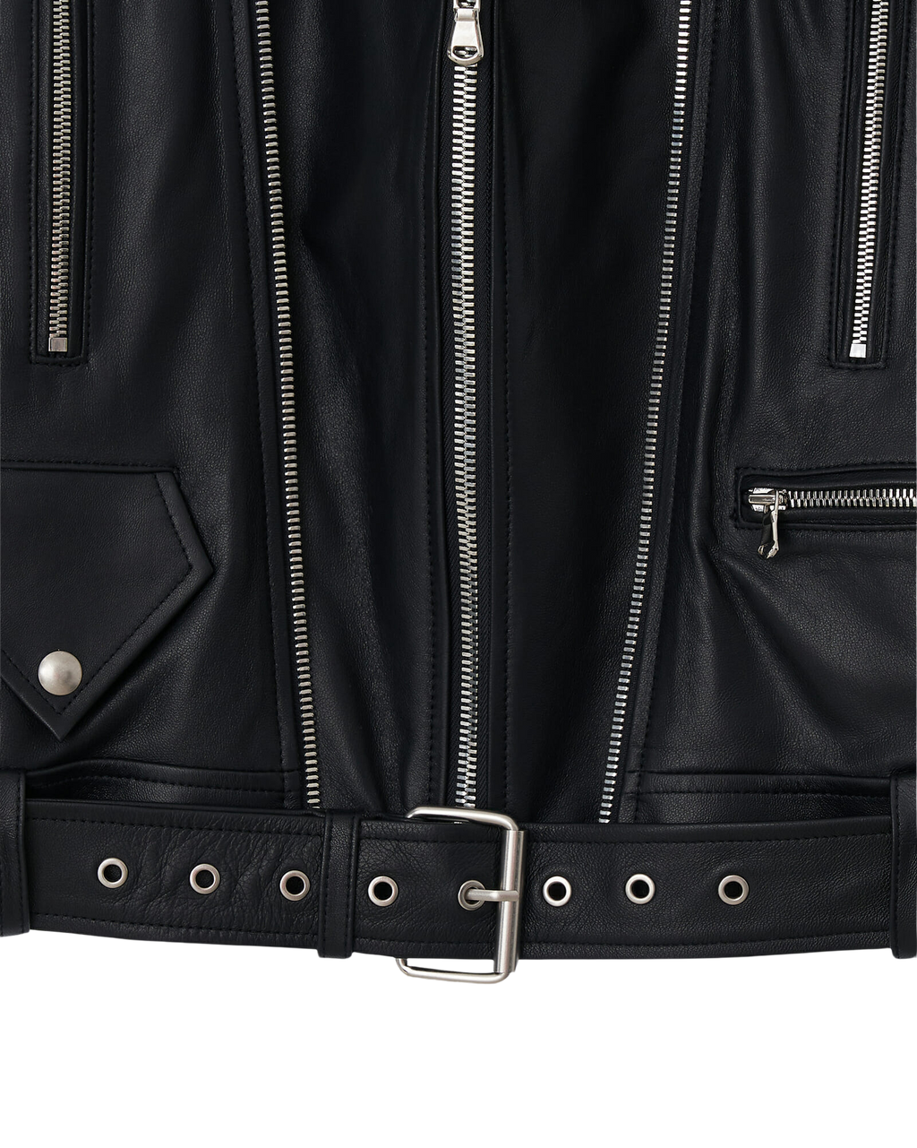 Kimhe Kim - Leather Biker Jacket (Black) product image 13 | TRAB K-Fashion Australia