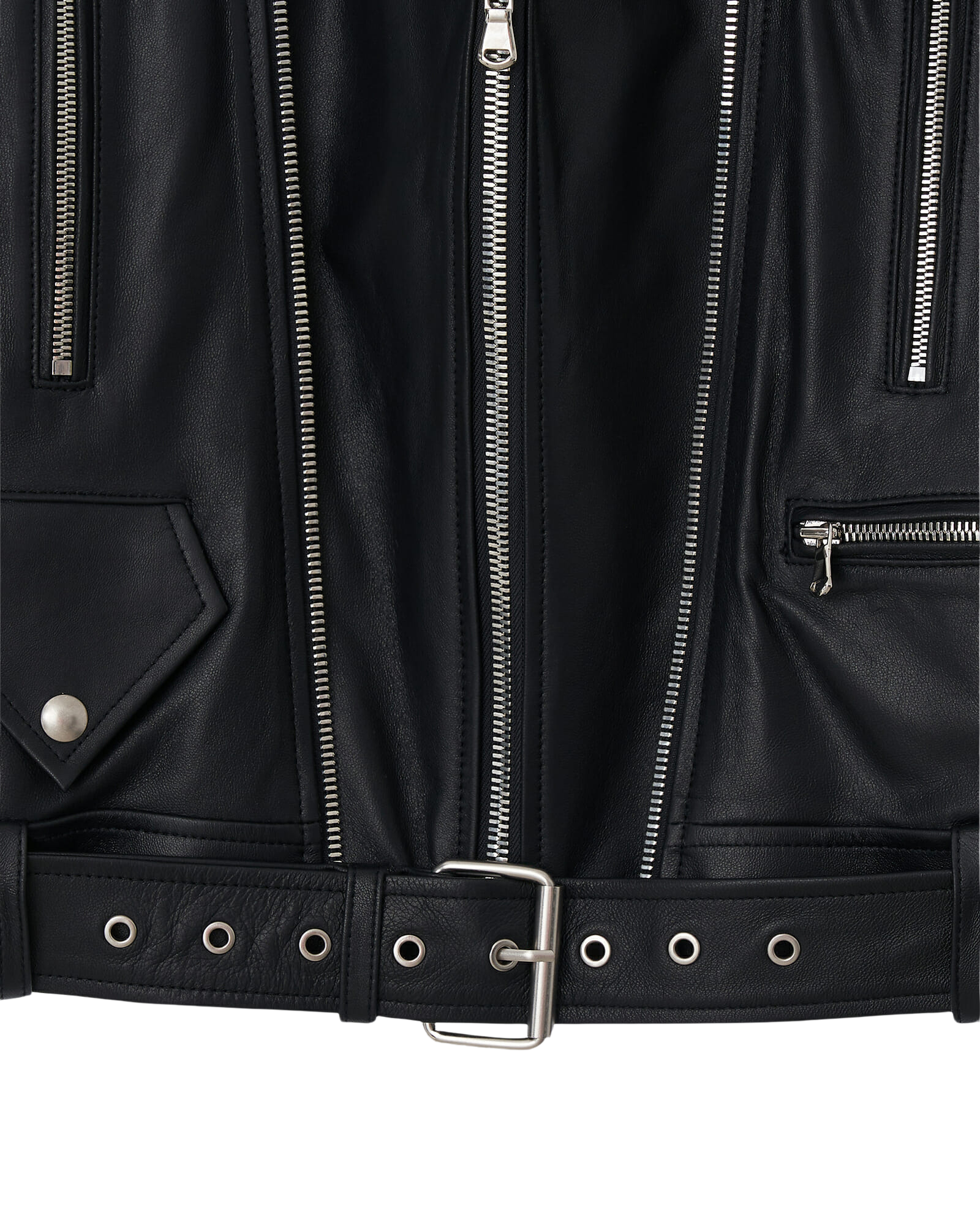 Kimhe Kim - Leather Biker Jacket (Black) product image 13 | TRAB K-Fashion Australia