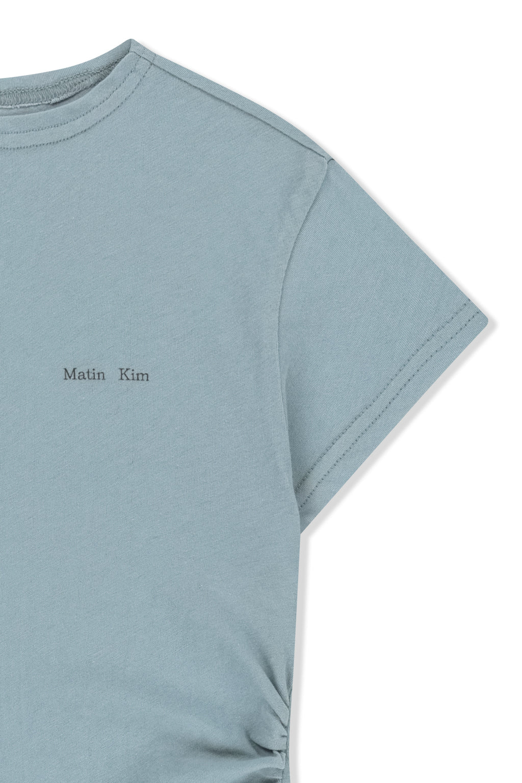 Matin Kim - Side Shirring Button Top (Light Blue) product image 4 | TRAB K-Fashion Australia