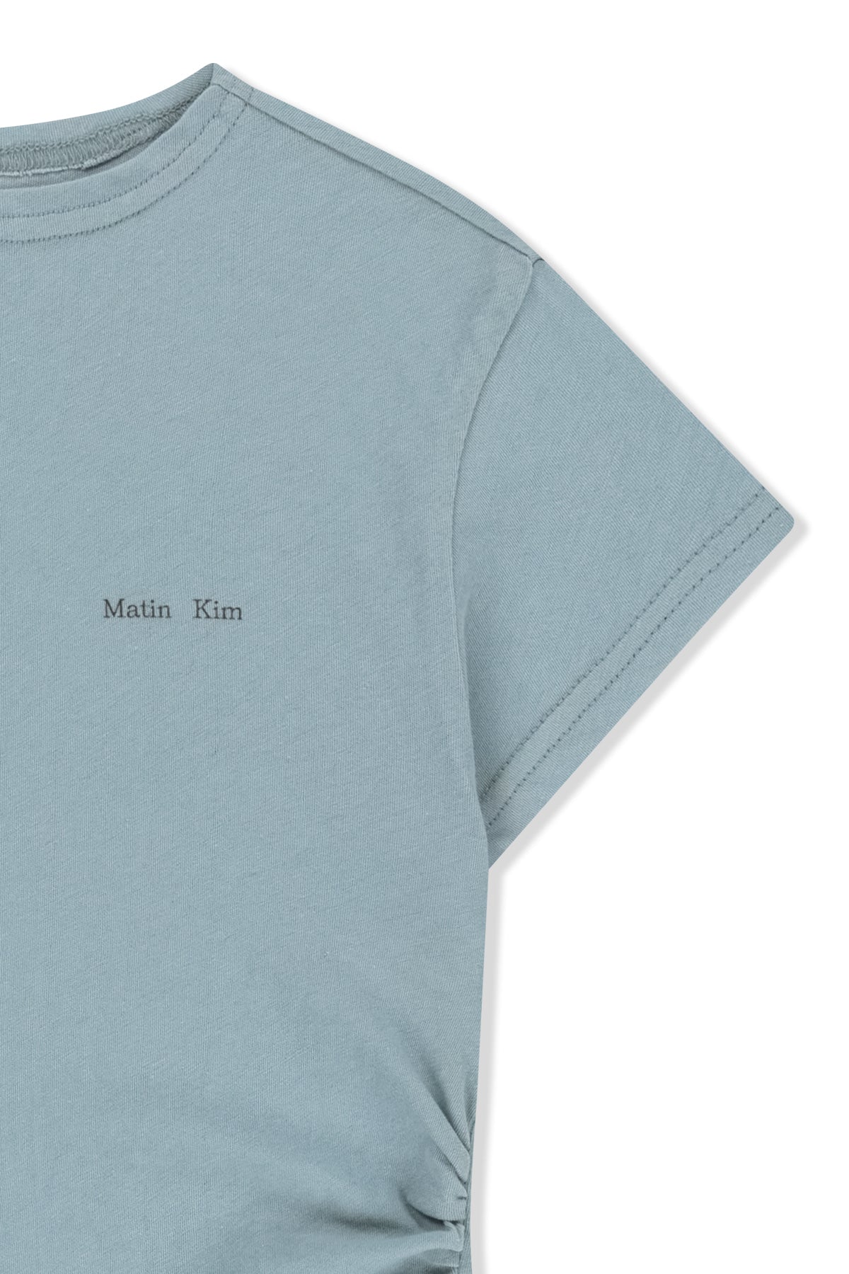 Matin Kim - Side Shirring Button Top (Light Blue) product image 4 | TRAB K-Fashion Australia