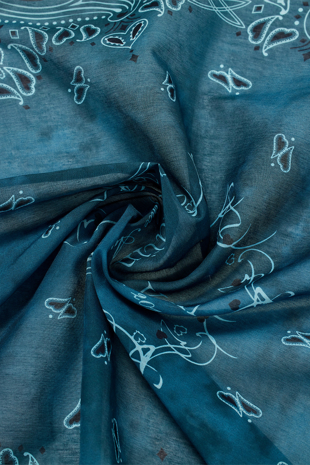 Matin Kim - Matin Vintage Printed Bandana (Navy) product image 4 | TRAB K-Fashion Australia