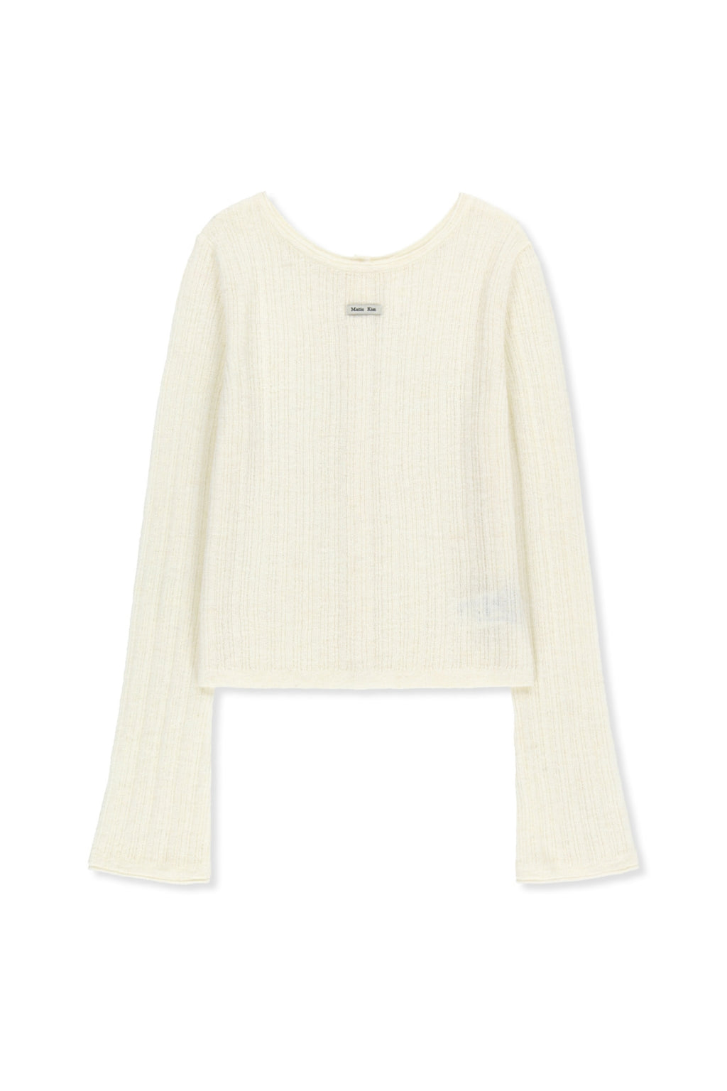 Matin Kim - Two Way Texture Knit Top (Ivory) product image 2 | TRAB K-Fashion Australia