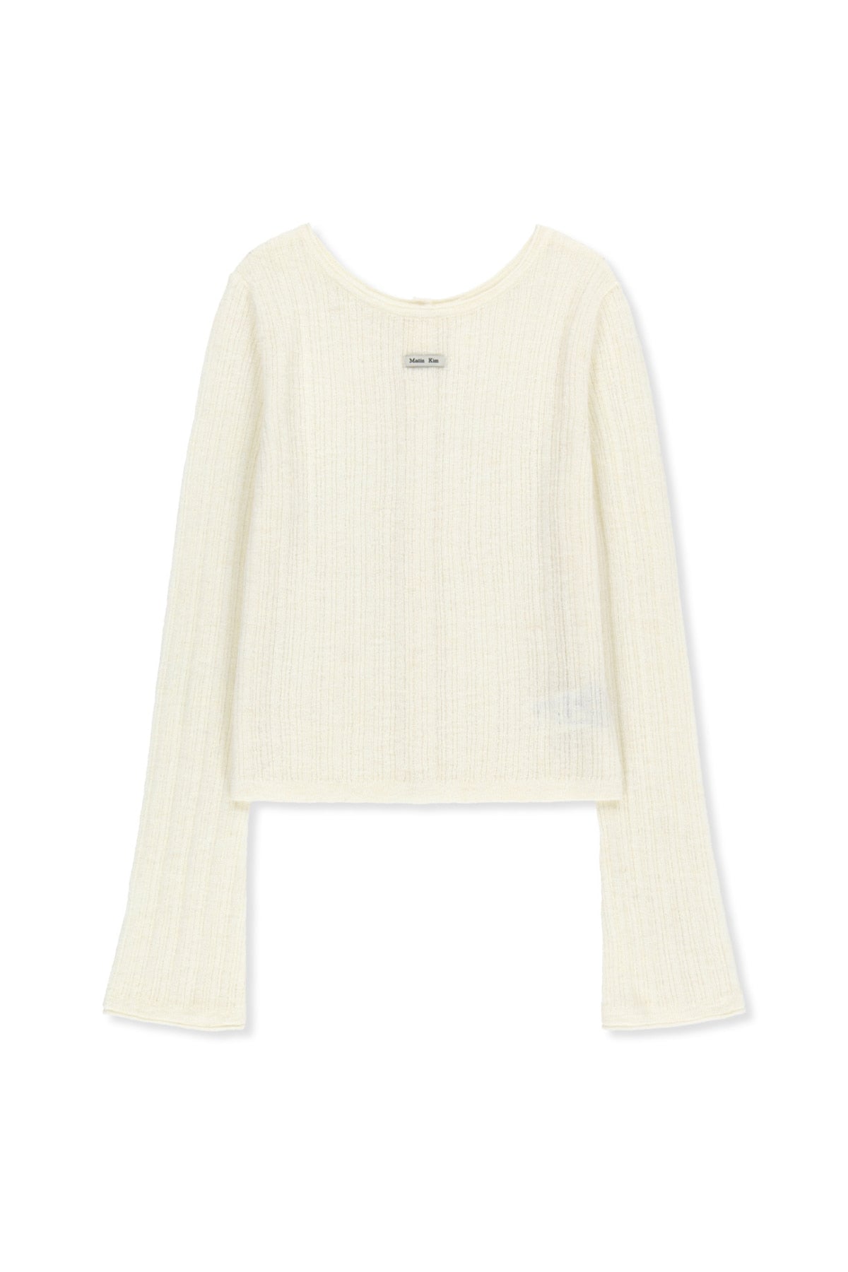 Matin Kim - Two Way Texture Knit Top (Ivory) product image 2 | TRAB K-Fashion Australia