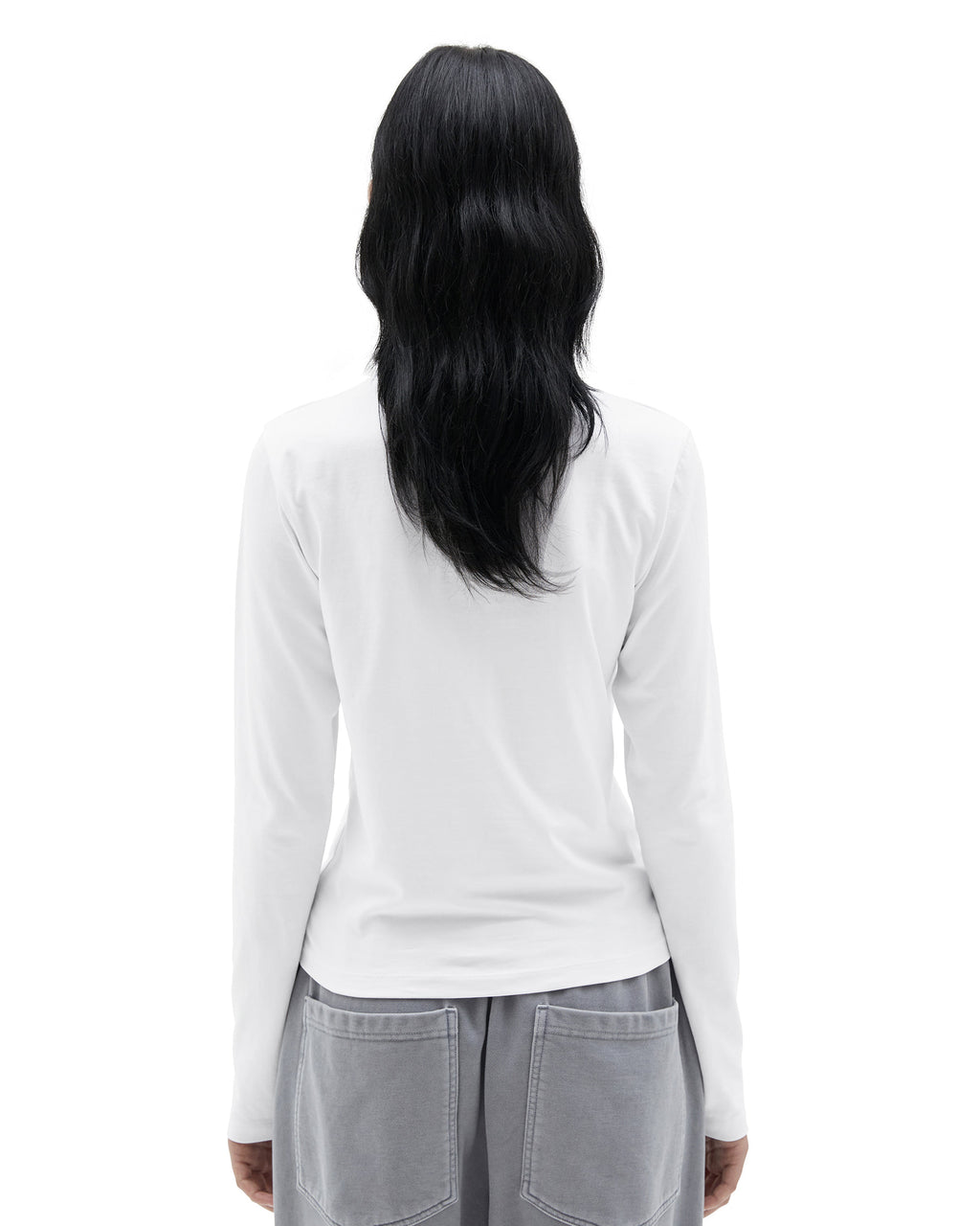 Brownyard - Highneck Long Sleeve (White) product image 2 | TRAB K-Fashion Australia